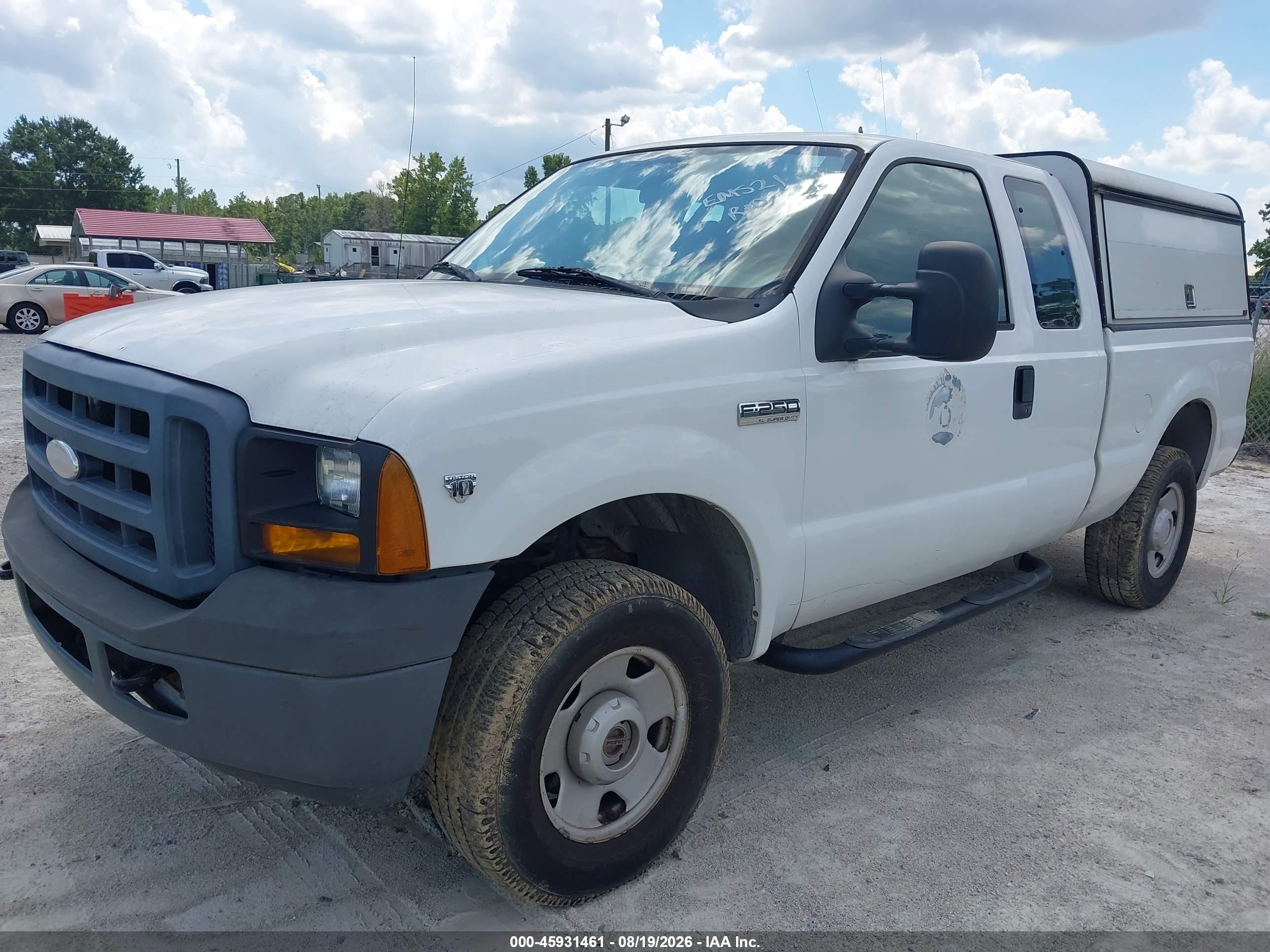 2007 Ford F-250 Lariat/xl/xlt White vin: 1FTSX21YX7EA84300