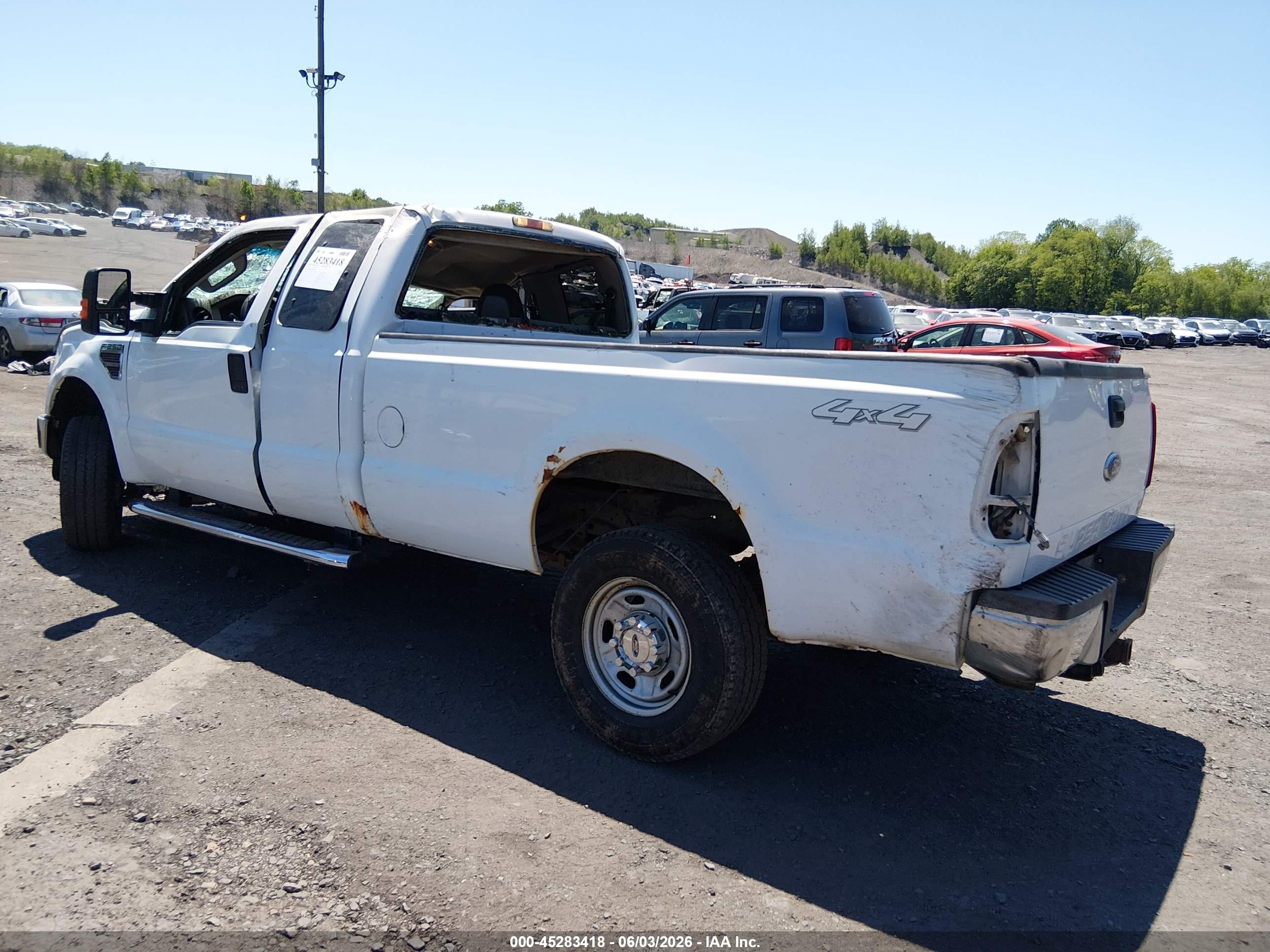 2010 Ford F-250 Lariat/xl/xlt White vin: 1FTSX2BR4AEB15135