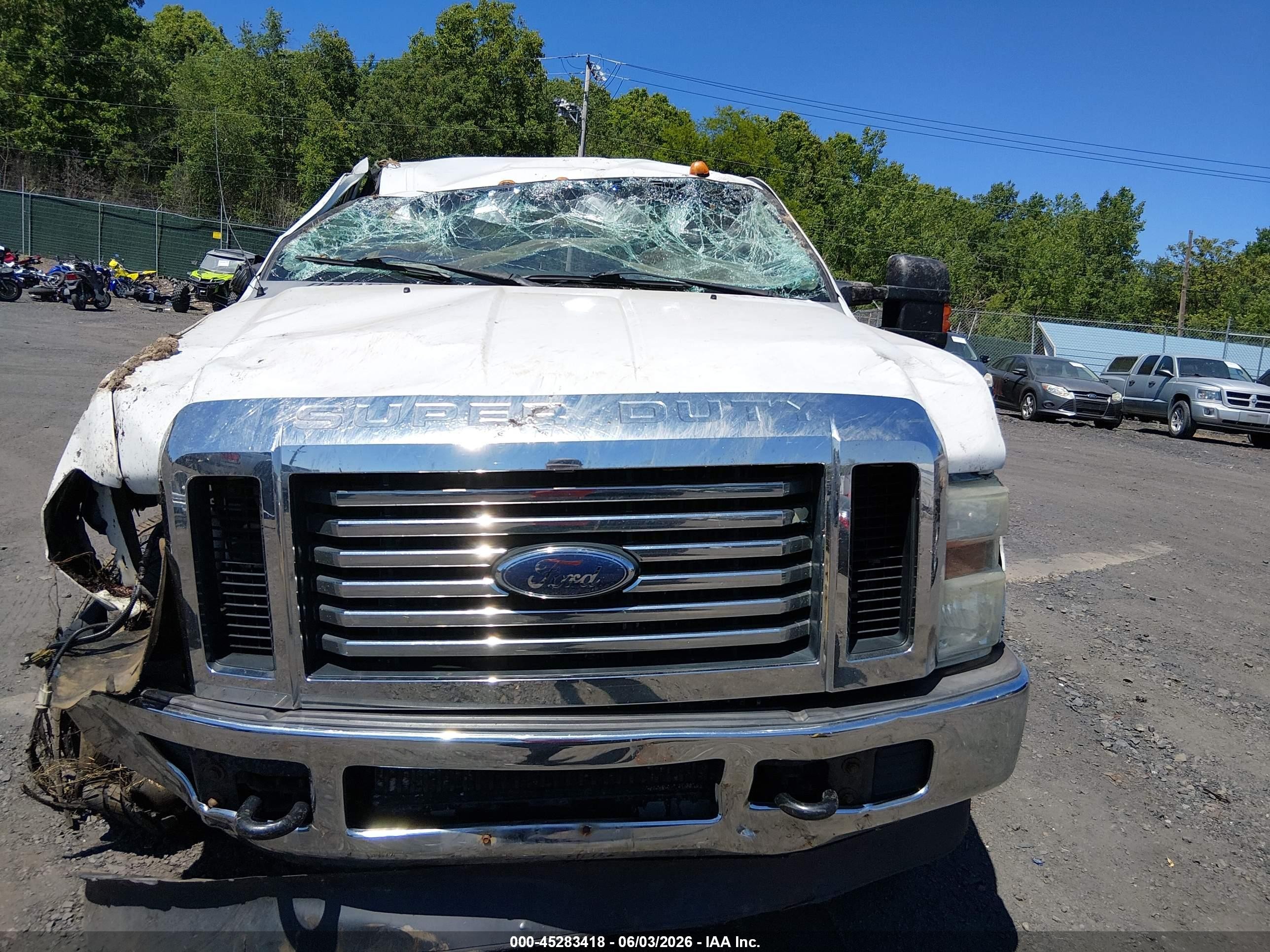 2010 Ford F-250 Lariat/xl/xlt White vin: 1FTSX2BR4AEB15135