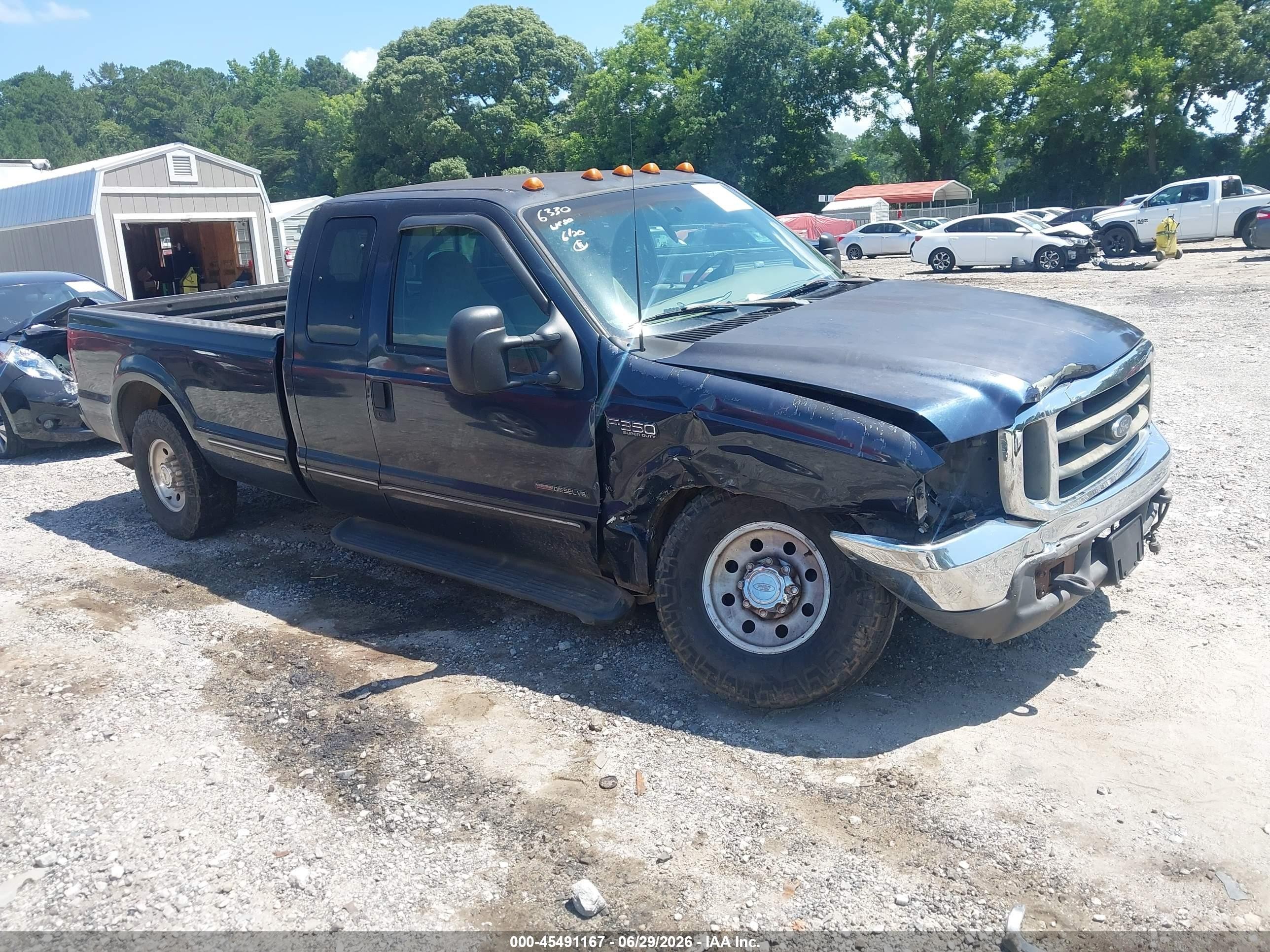 1999 Ford F-350 Lariat/xl/xlt Blue vin: 1FTSX30F2XEC86330
