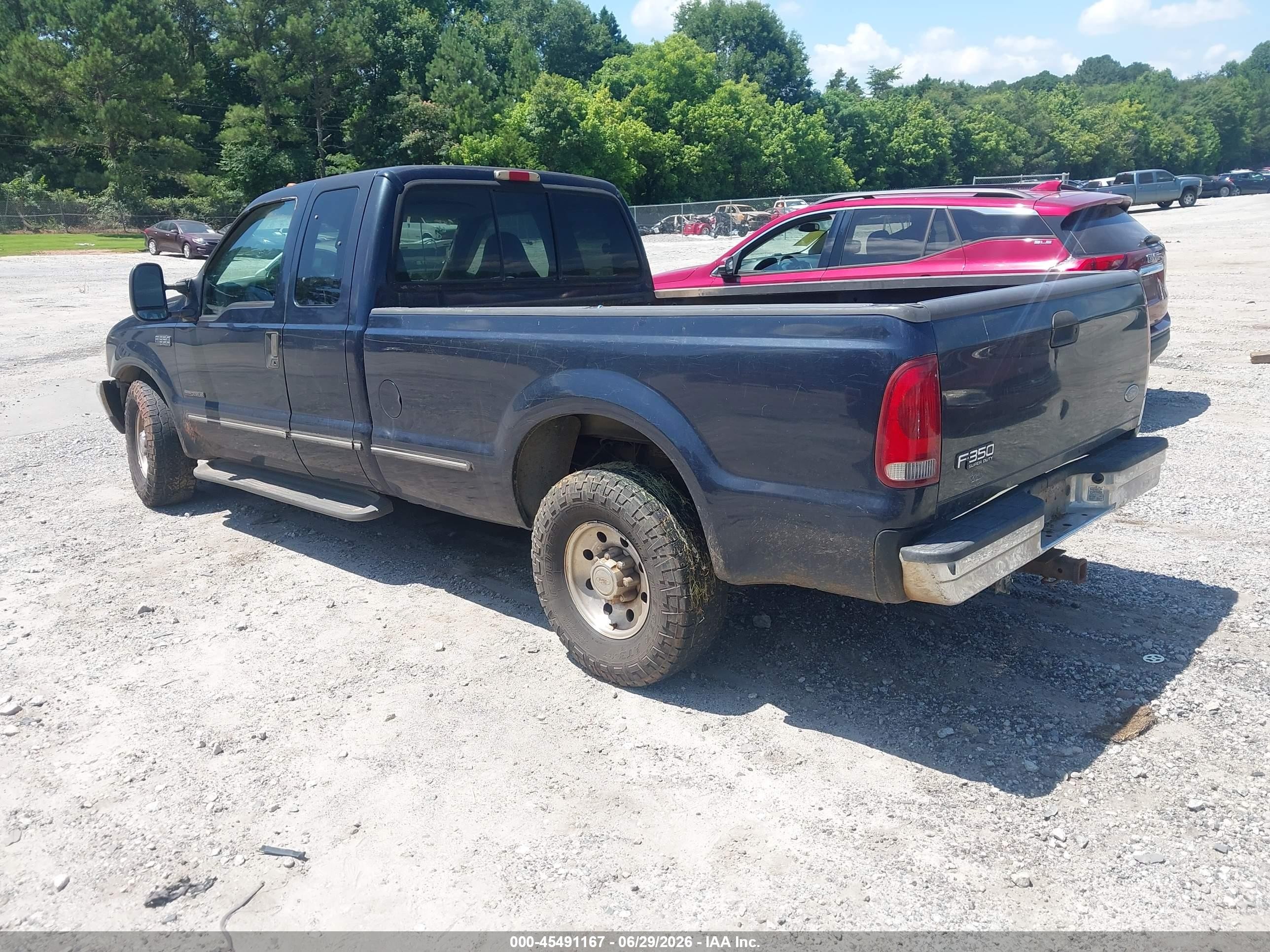 1999 Ford F-350 Lariat/xl/xlt Blue vin: 1FTSX30F2XEC86330