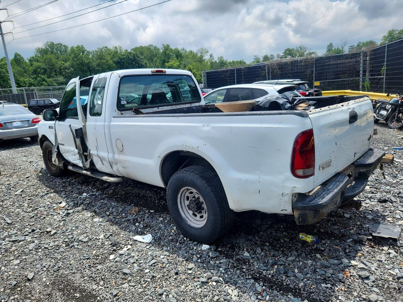 2000 Ford F350 Srw Super Duty White vin: 1FTSX30F6YEB05411