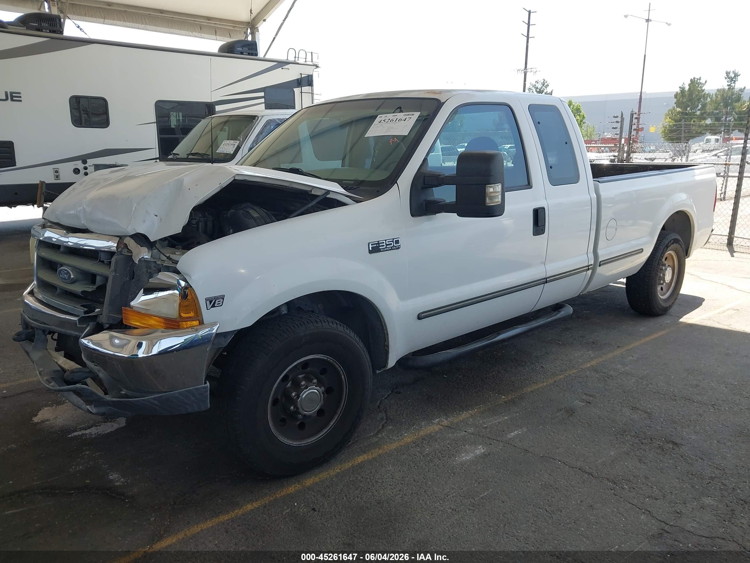 1999 Ford F-350 Lariat/xl/xlt White vin: 1FTSX30F7XEC22087