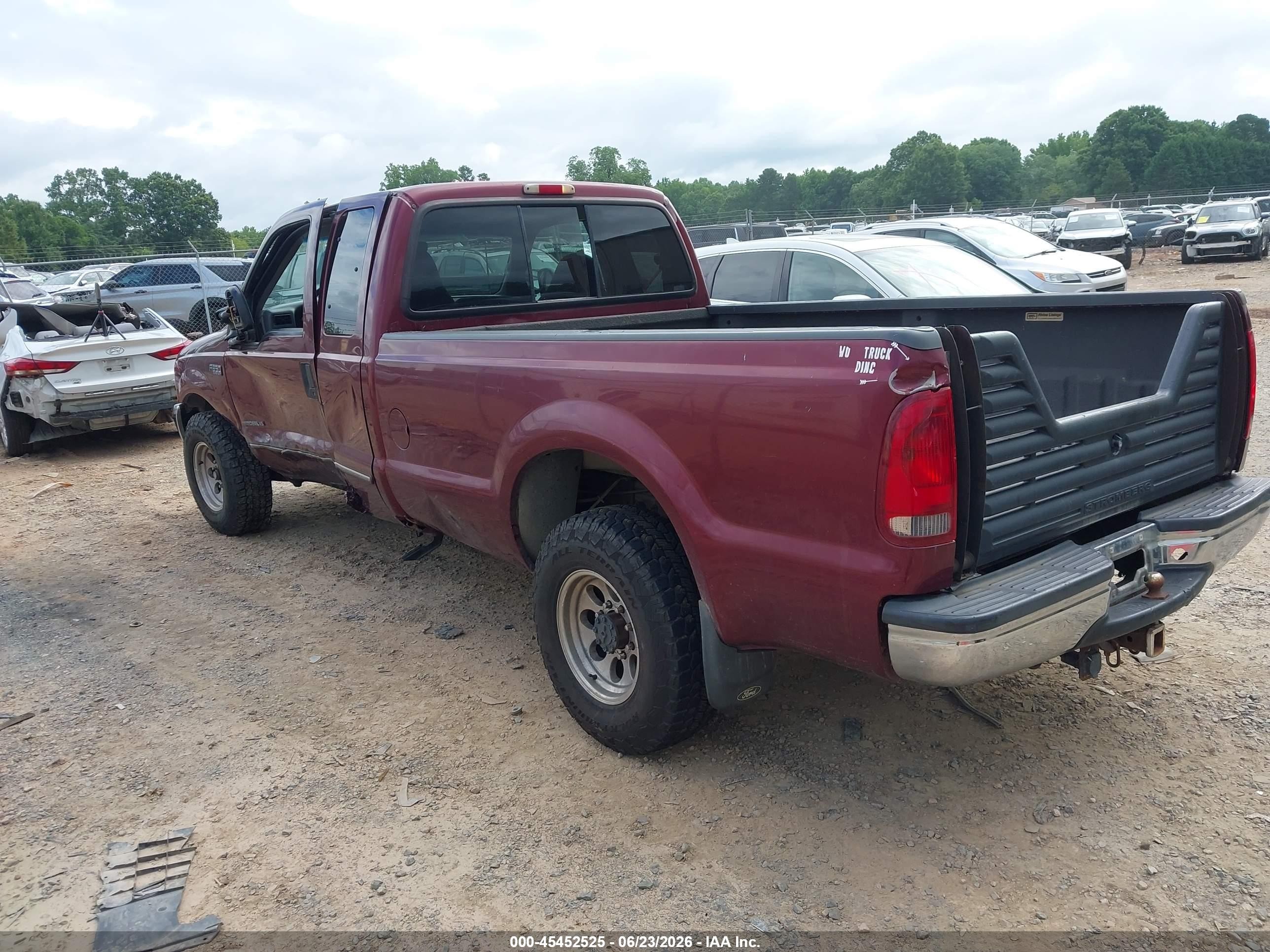 2000 Ford F-350 Lariat/xl/xlt Red vin: 1FTSX30F7YEA07262