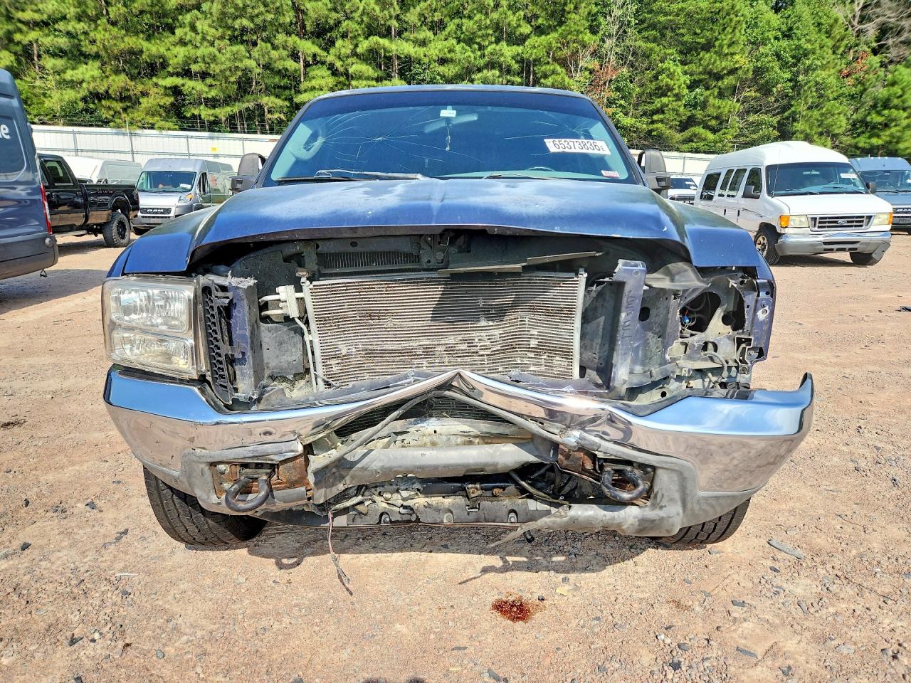2004 Ford F350 Srw Super Duty Blue vin: 1FTSX30P74EA08303