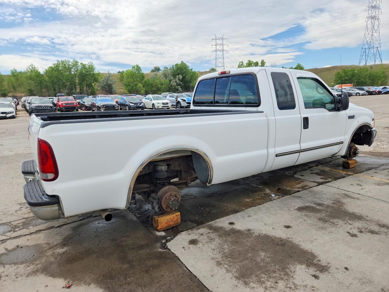 2000 Ford F350 Srw Super Duty White vin: 1FTSX30S0YEB29930