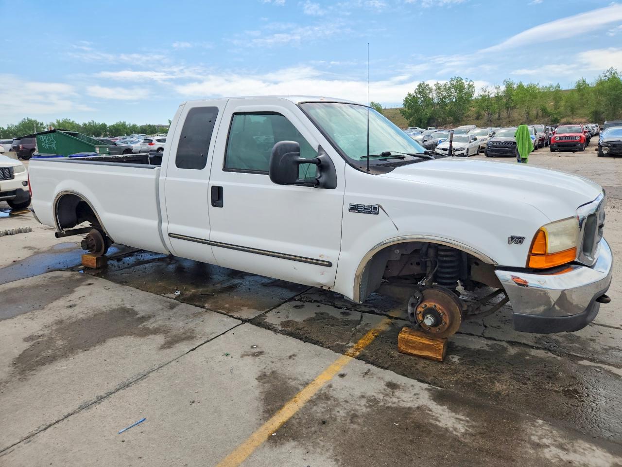 2000 Ford F350 Srw Super Duty White vin: 1FTSX30S0YEB29930