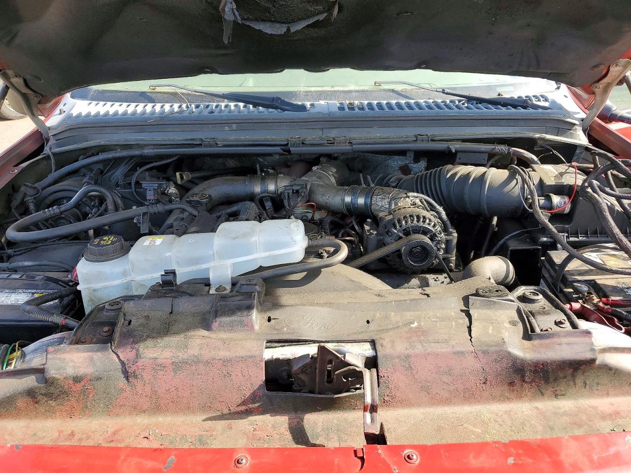 2002 Ford F350 Srw Super Duty Red vin: 1FTSX31F22EC03003