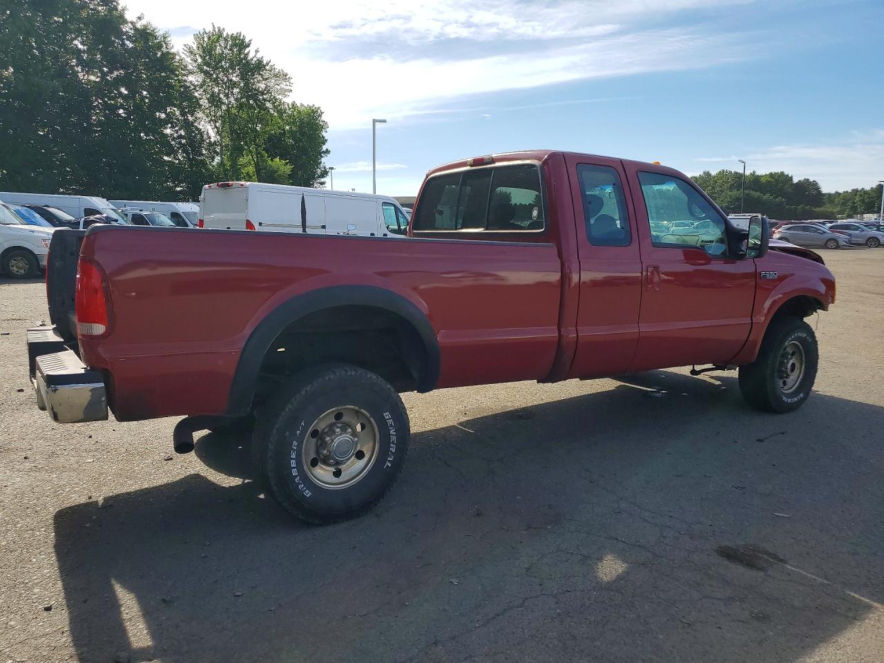 2002 Ford F350 Srw Super Duty Red vin: 1FTSX31F22EC03003