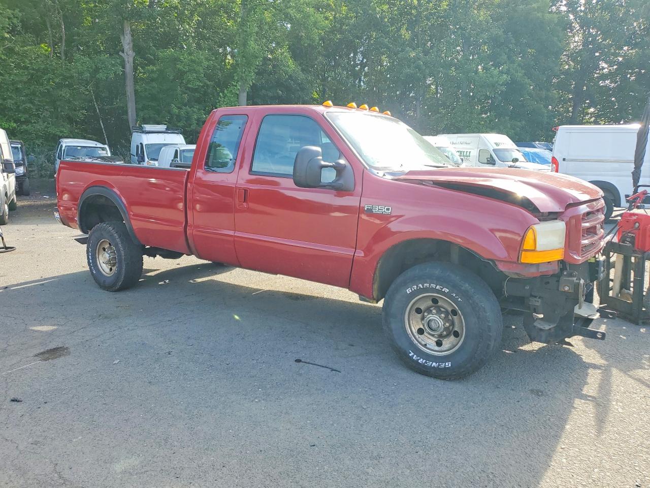 2002 Ford F350 Srw Super Duty Red vin: 1FTSX31F22EC03003