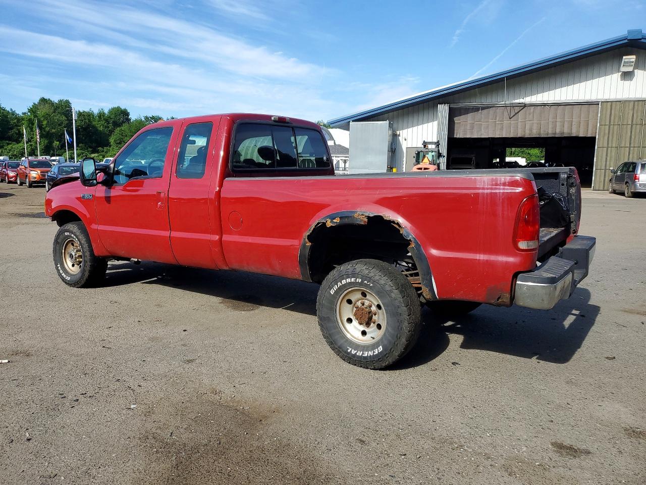 2002 Ford F350 Srw Super Duty Red vin: 1FTSX31F22EC03003