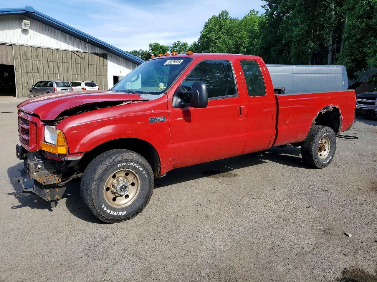 2002 Ford F350 Srw Super Duty Red vin: 1FTSX31F22EC03003