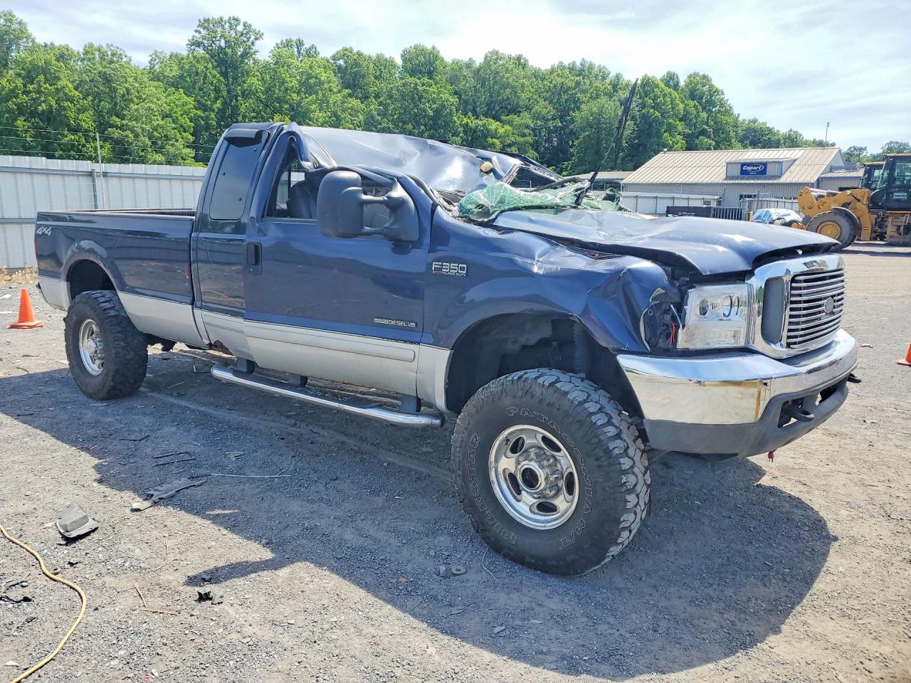 2002 Ford F350 Srw Super Duty Blue vin: 1FTSX31F52EA25166