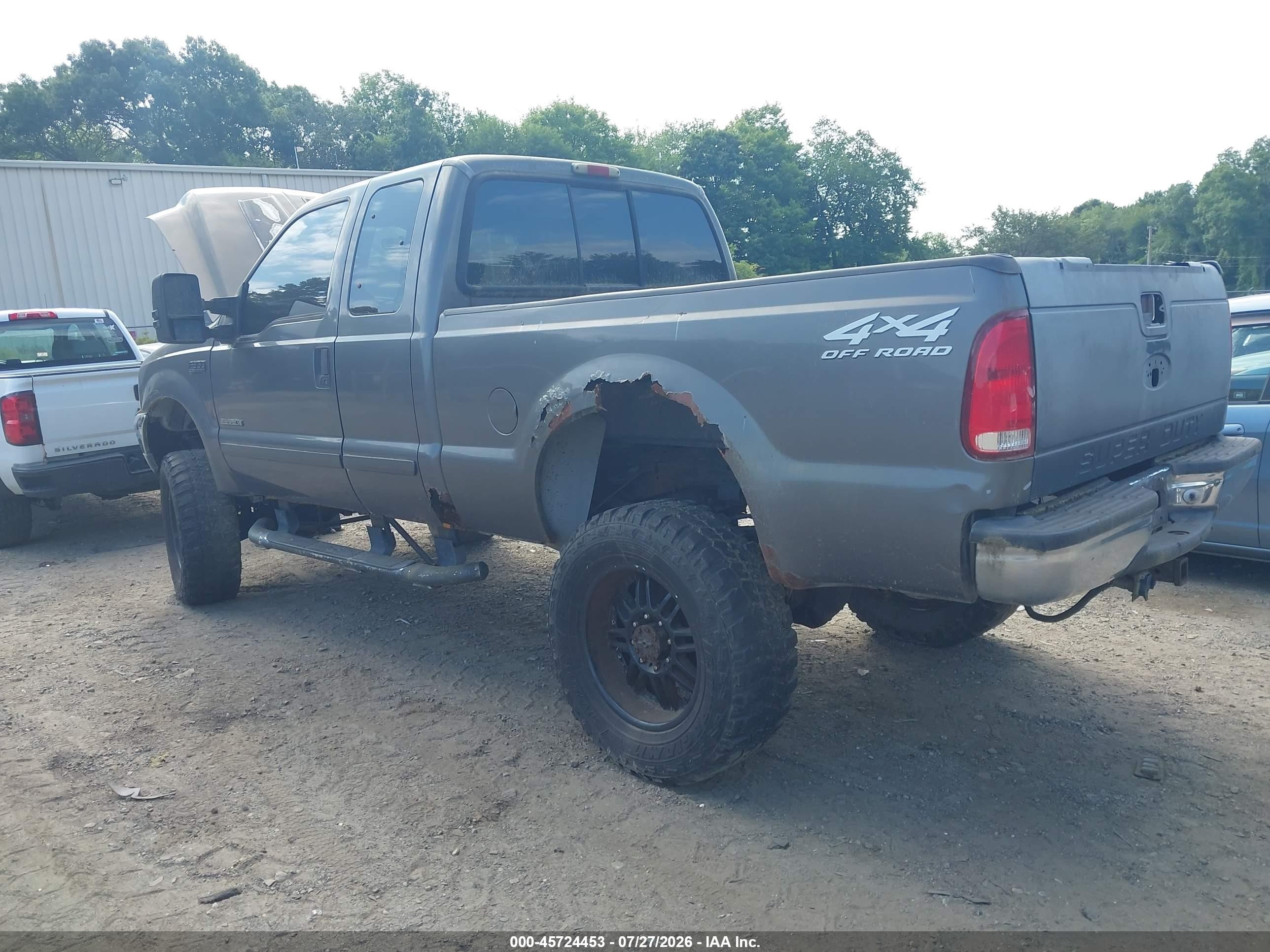 2002 Ford F-350 Lariat/xl/xlt Серый vin: 1FTSX31F52ED44664