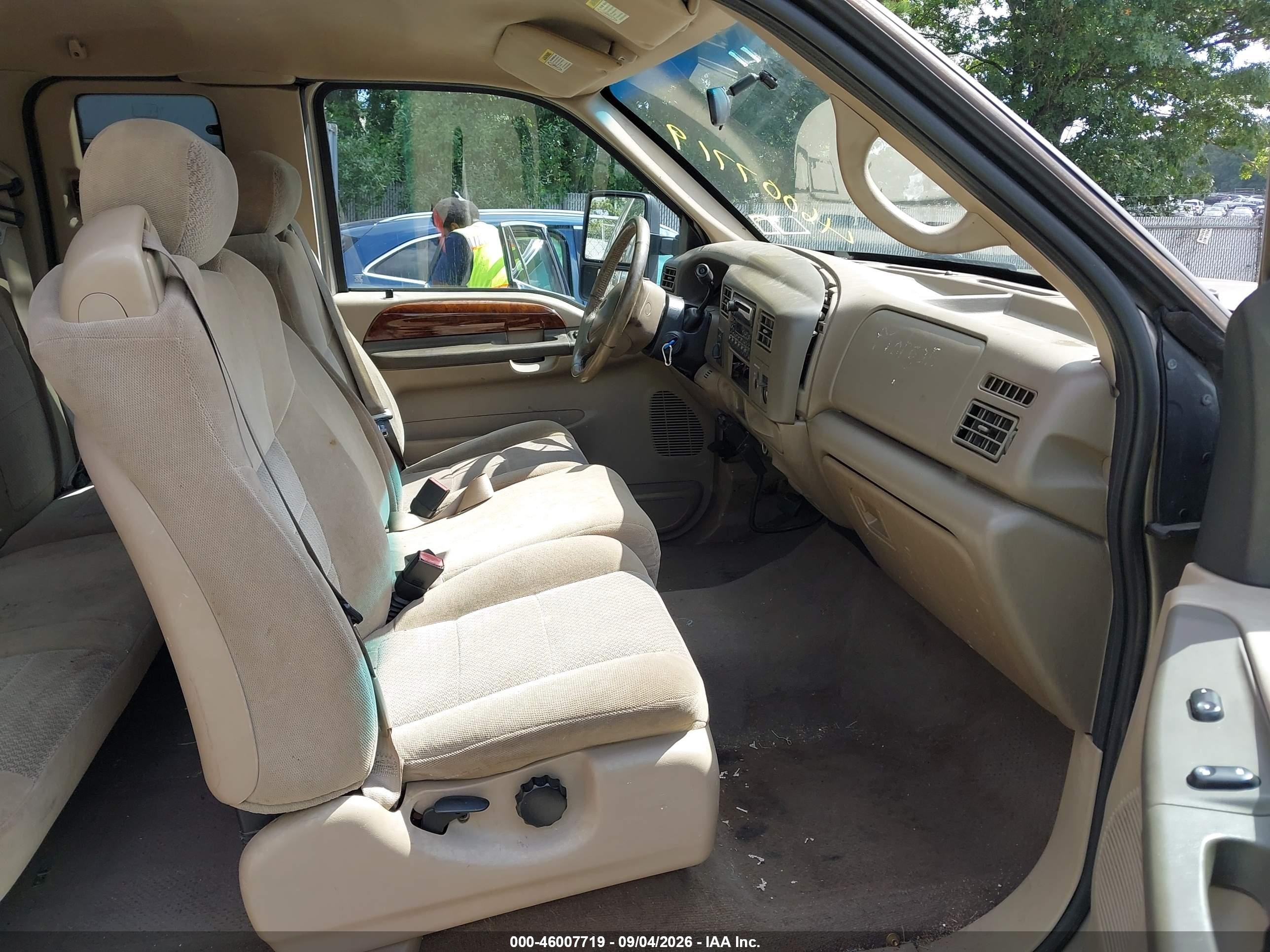 2002 Ford F-350 Lariat/xl/xlt Tan vin: 1FTSX31F62ED51381