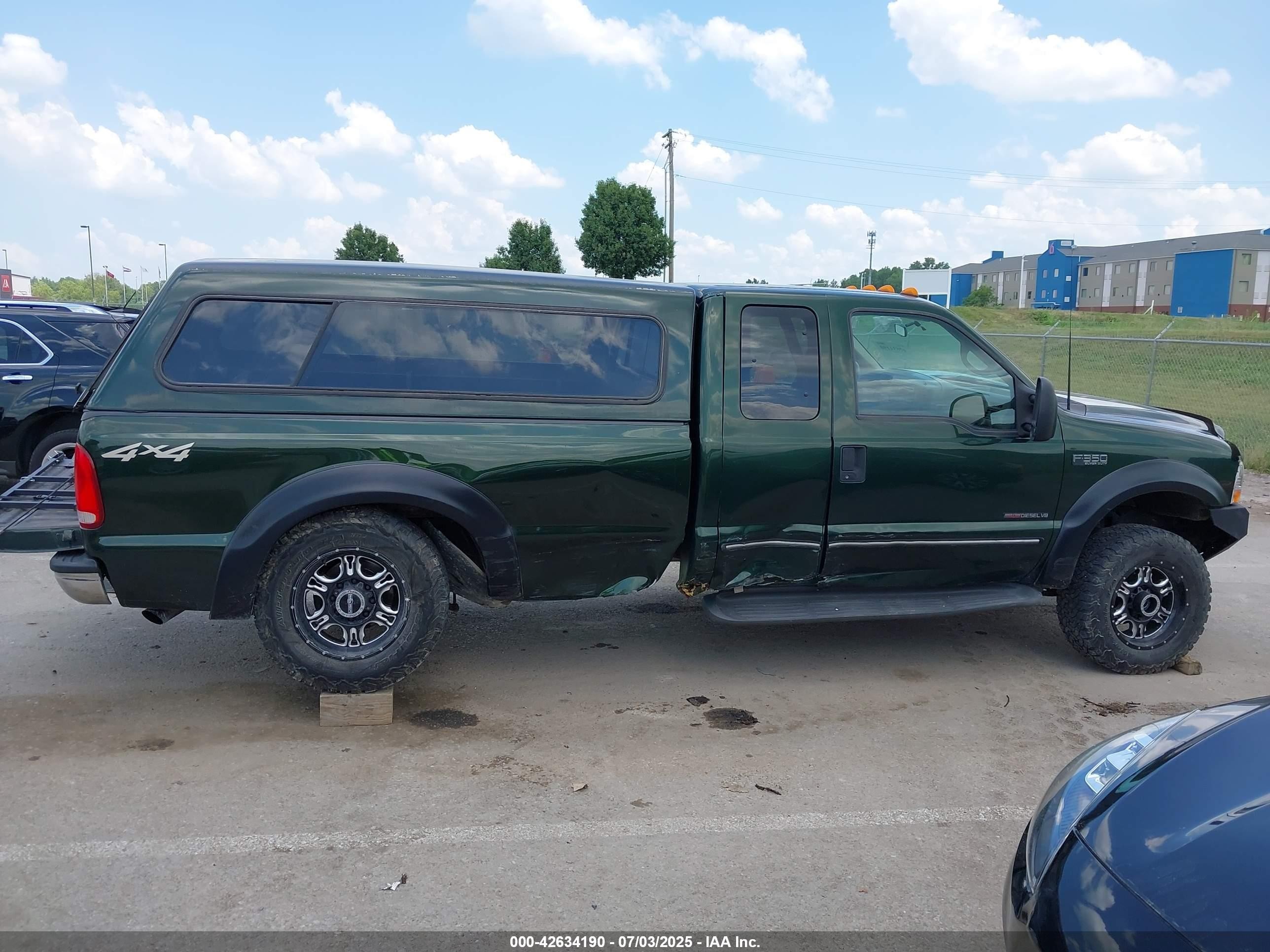 2000 Ford F-350 Lariat/xl/xlt Green vin: 1FTSX31F6YEA22401