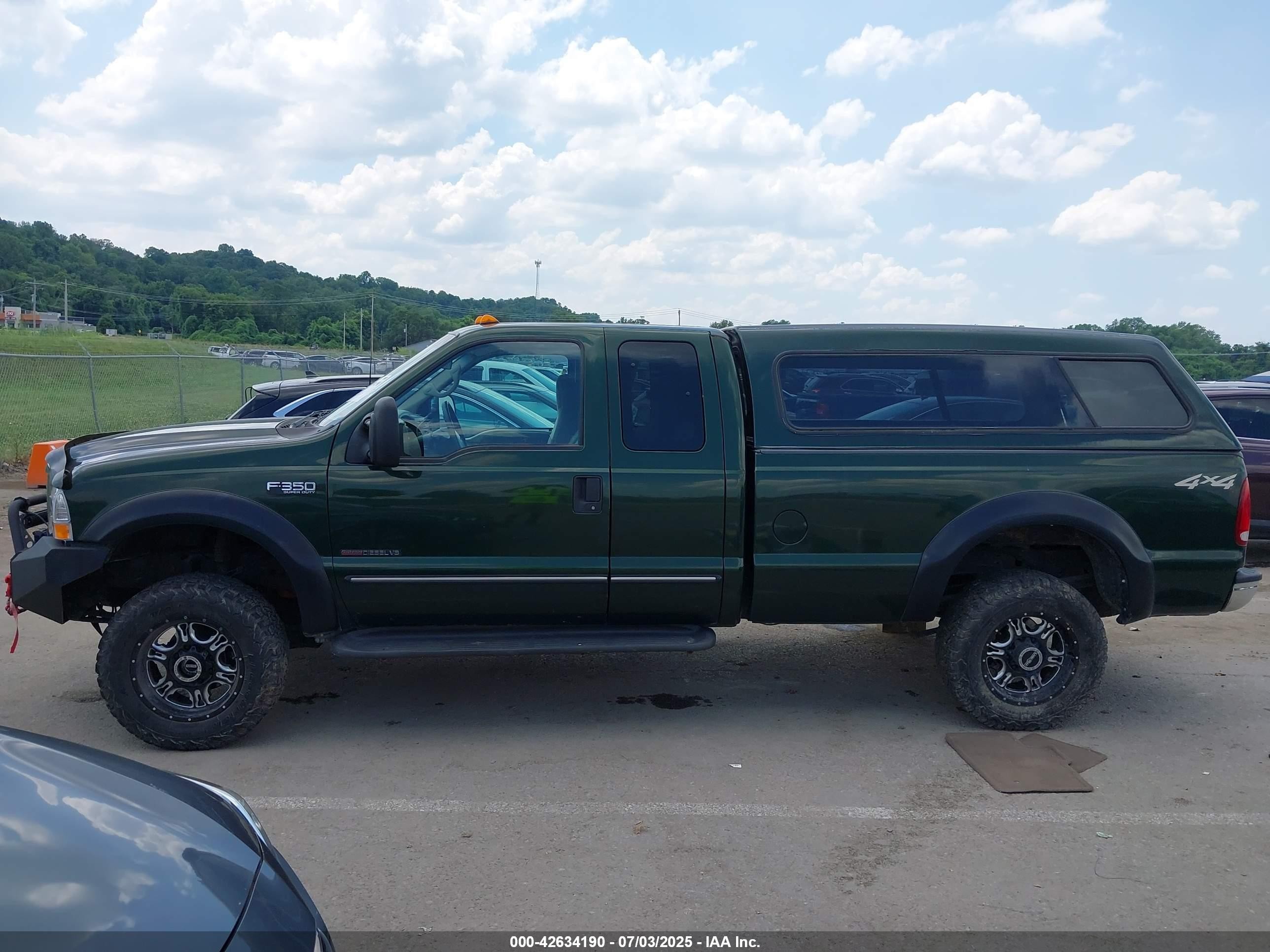 2000 Ford F-350 Lariat/xl/xlt Green vin: 1FTSX31F6YEA22401