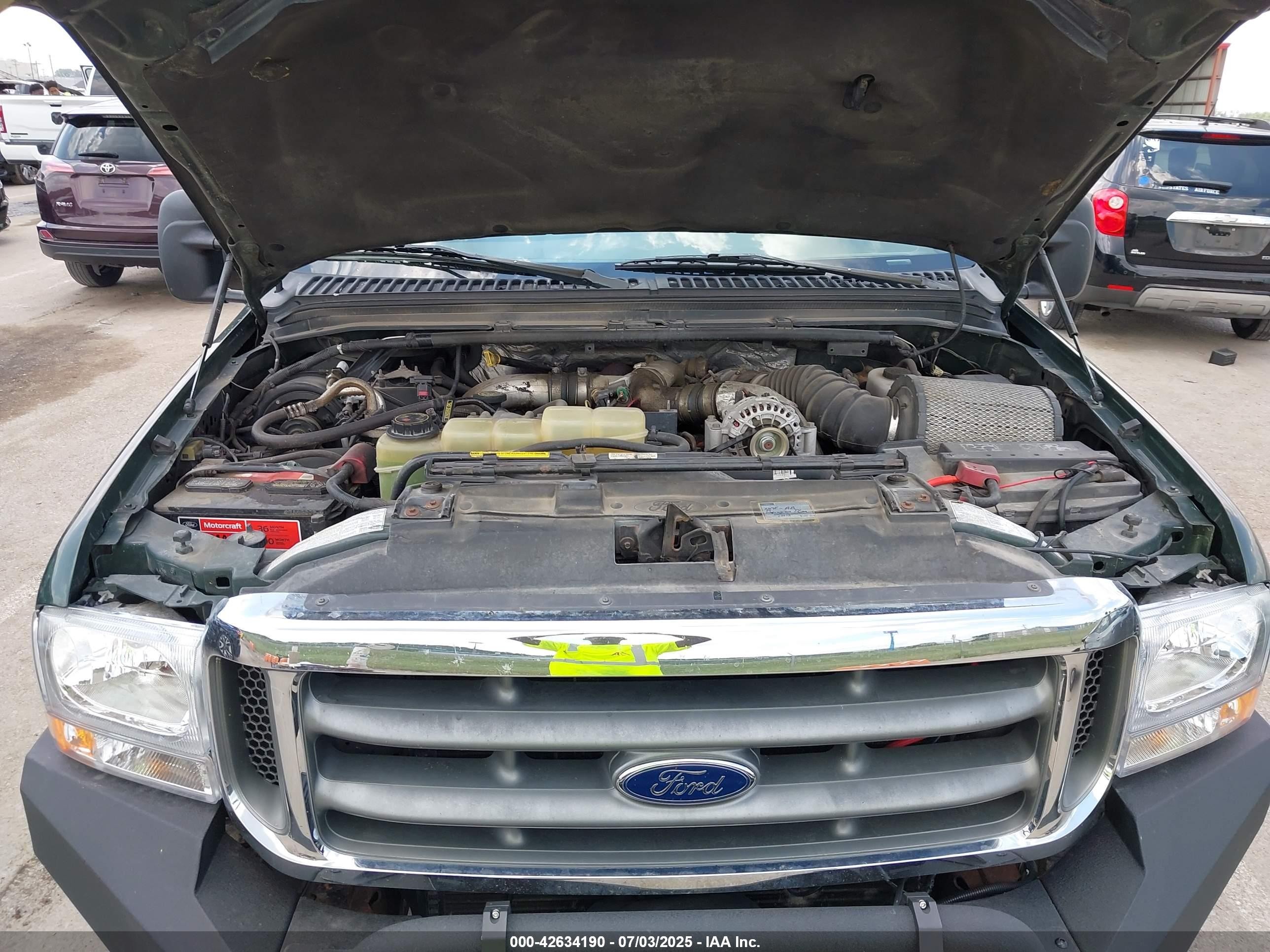 2000 Ford F-350 Lariat/xl/xlt Green vin: 1FTSX31F6YEA22401