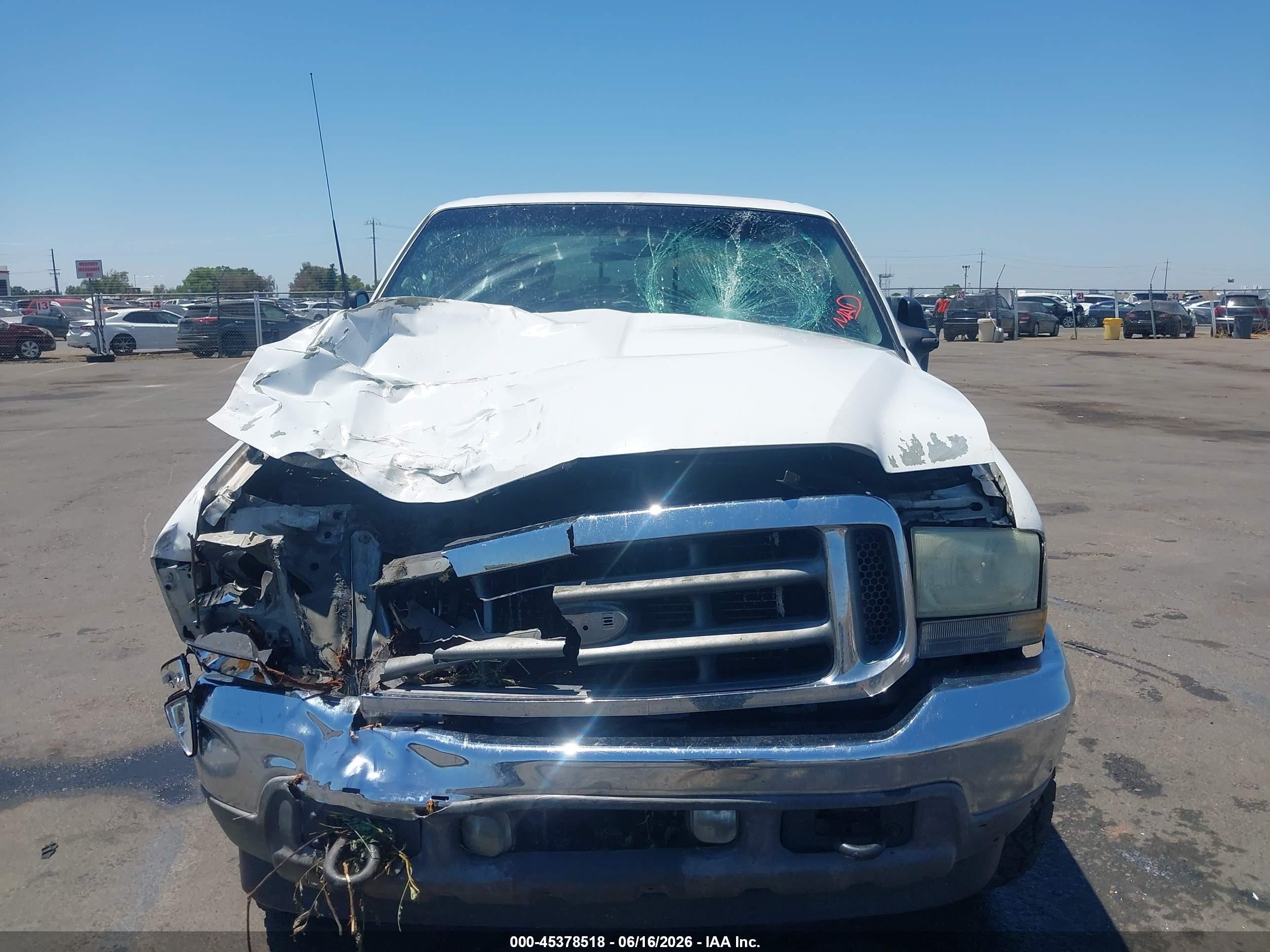 2002 Ford F-350 Lariat/xl/xlt White vin: 1FTSX31F82EA65449