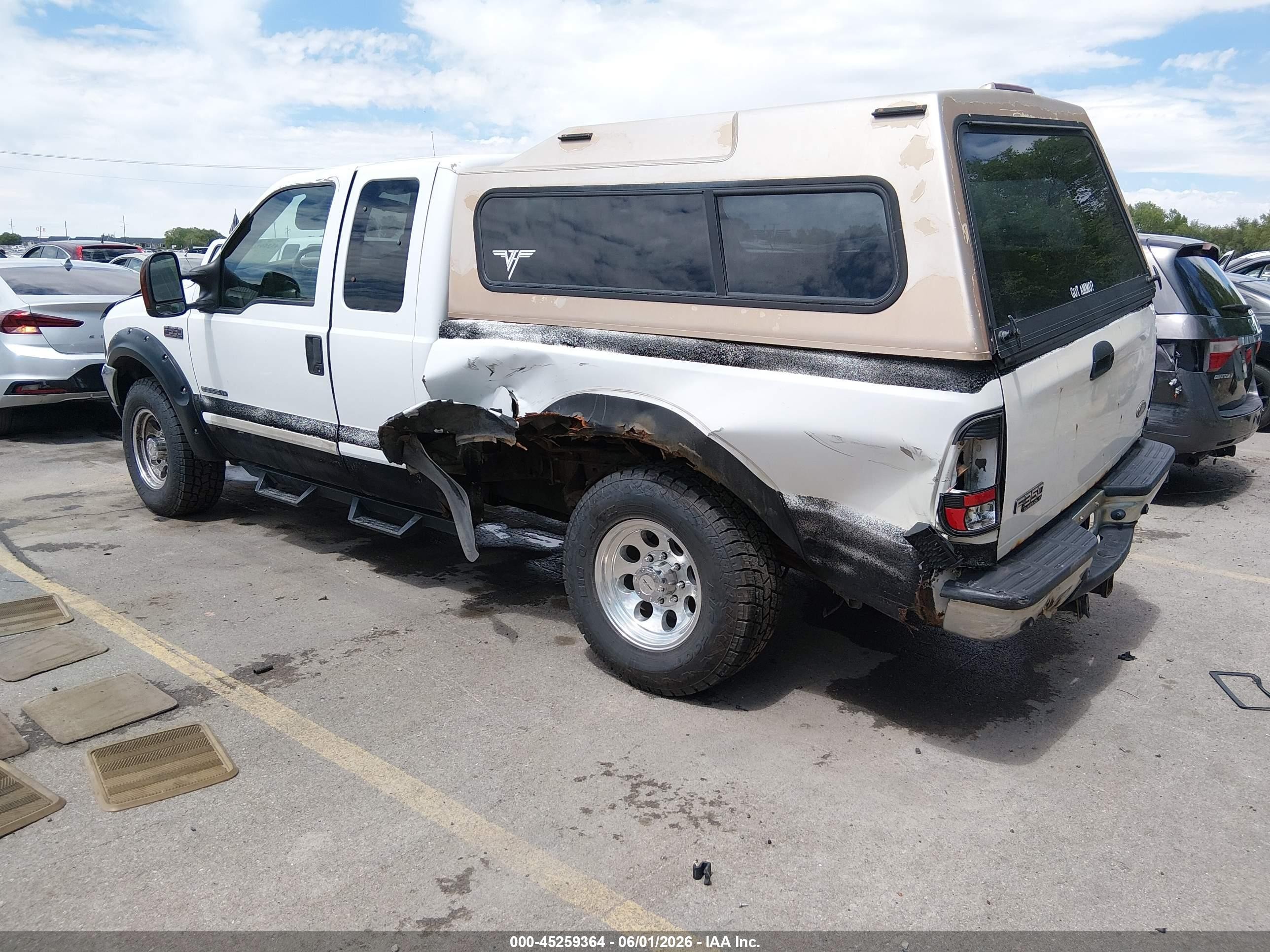 2001 Ford F-350 Lariat/xl/xlt White vin: 1FTSX31F91EB48449