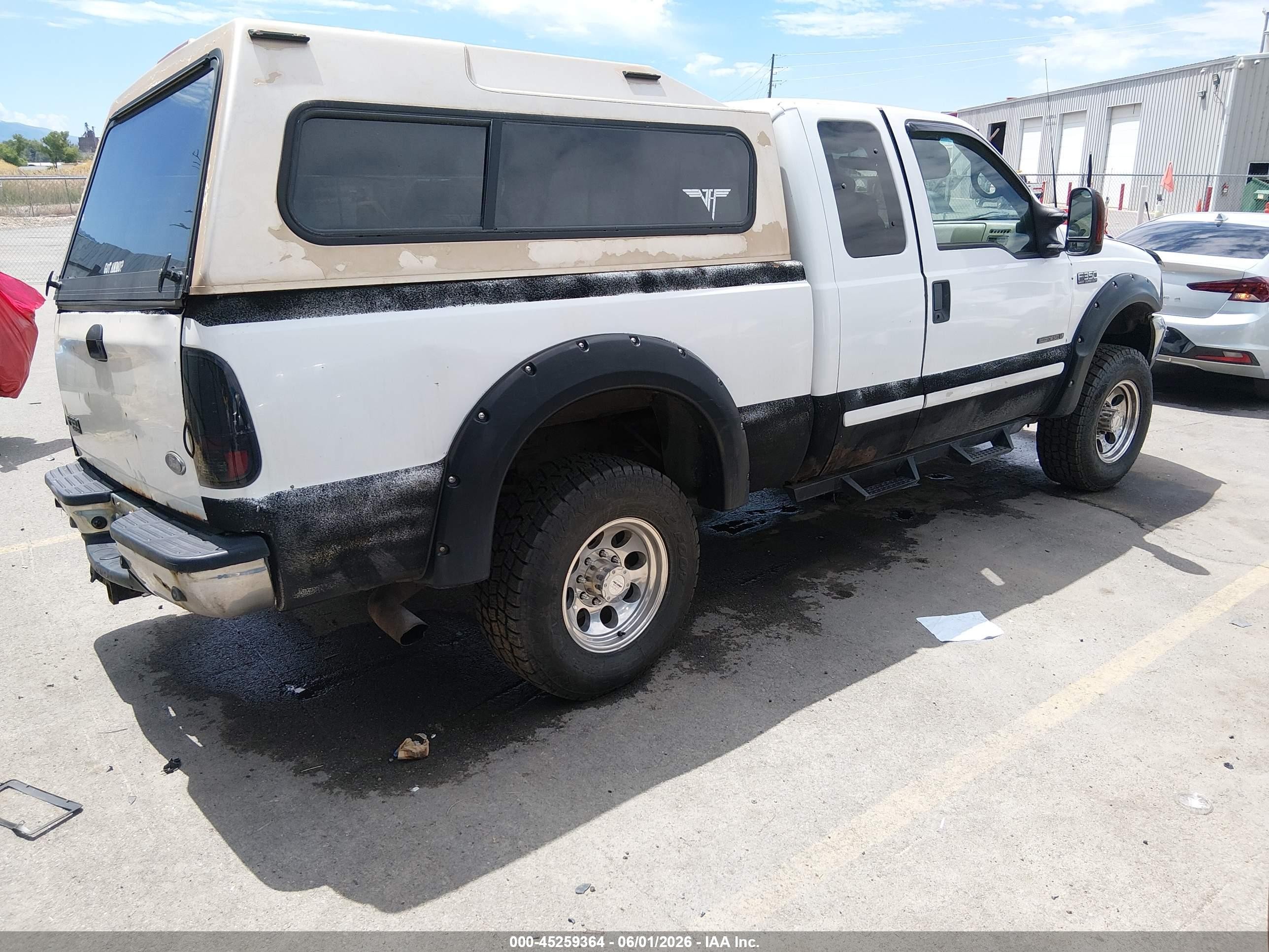 2001 Ford F-350 Lariat/xl/xlt White vin: 1FTSX31F91EB48449
