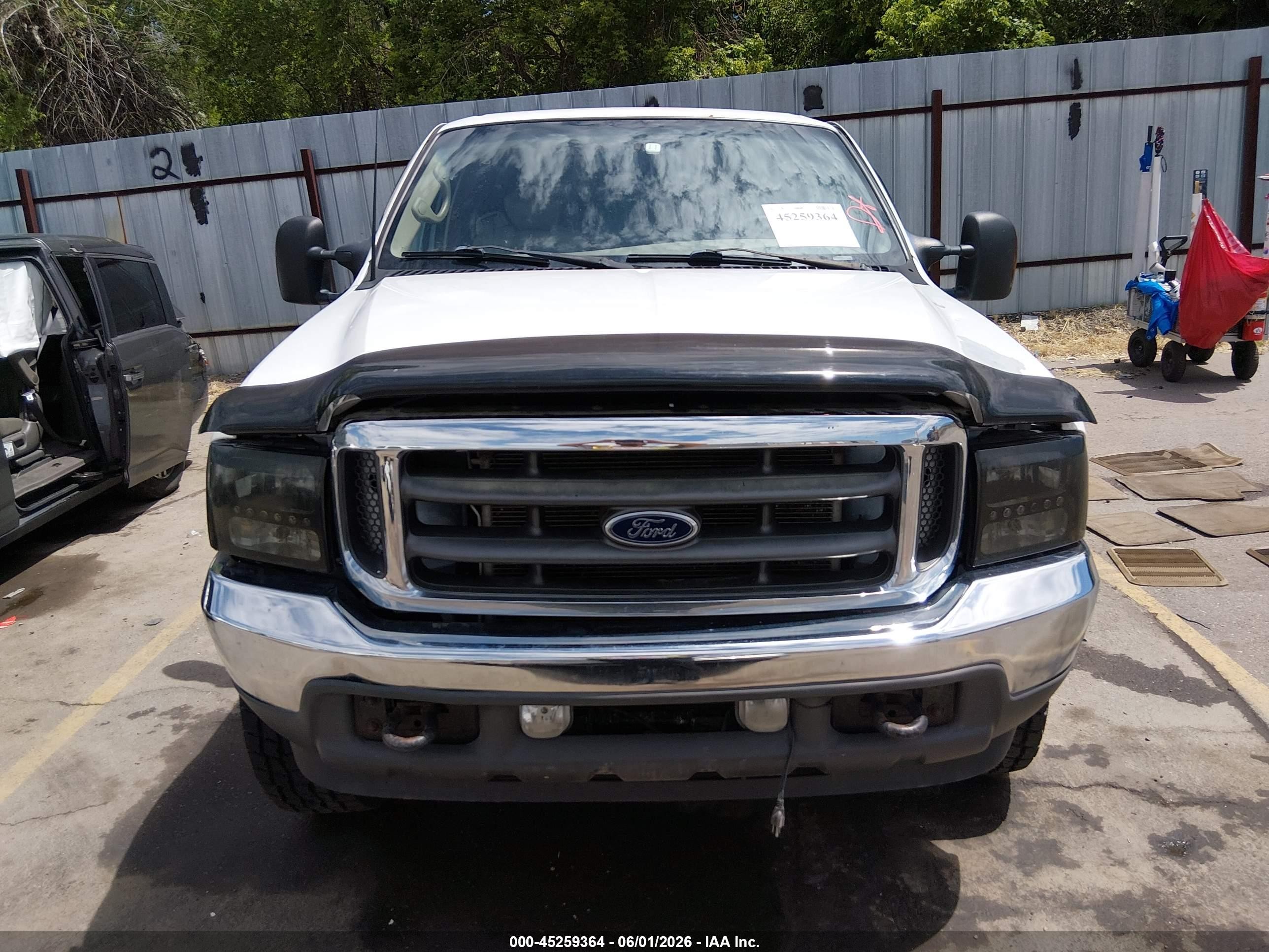 2001 Ford F-350 Lariat/xl/xlt White vin: 1FTSX31F91EB48449
