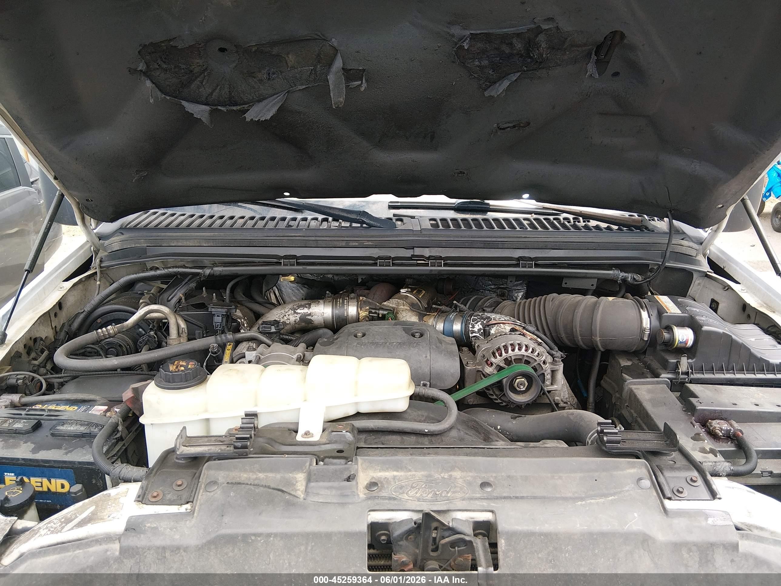 2001 Ford F-350 Lariat/xl/xlt White vin: 1FTSX31F91EB48449