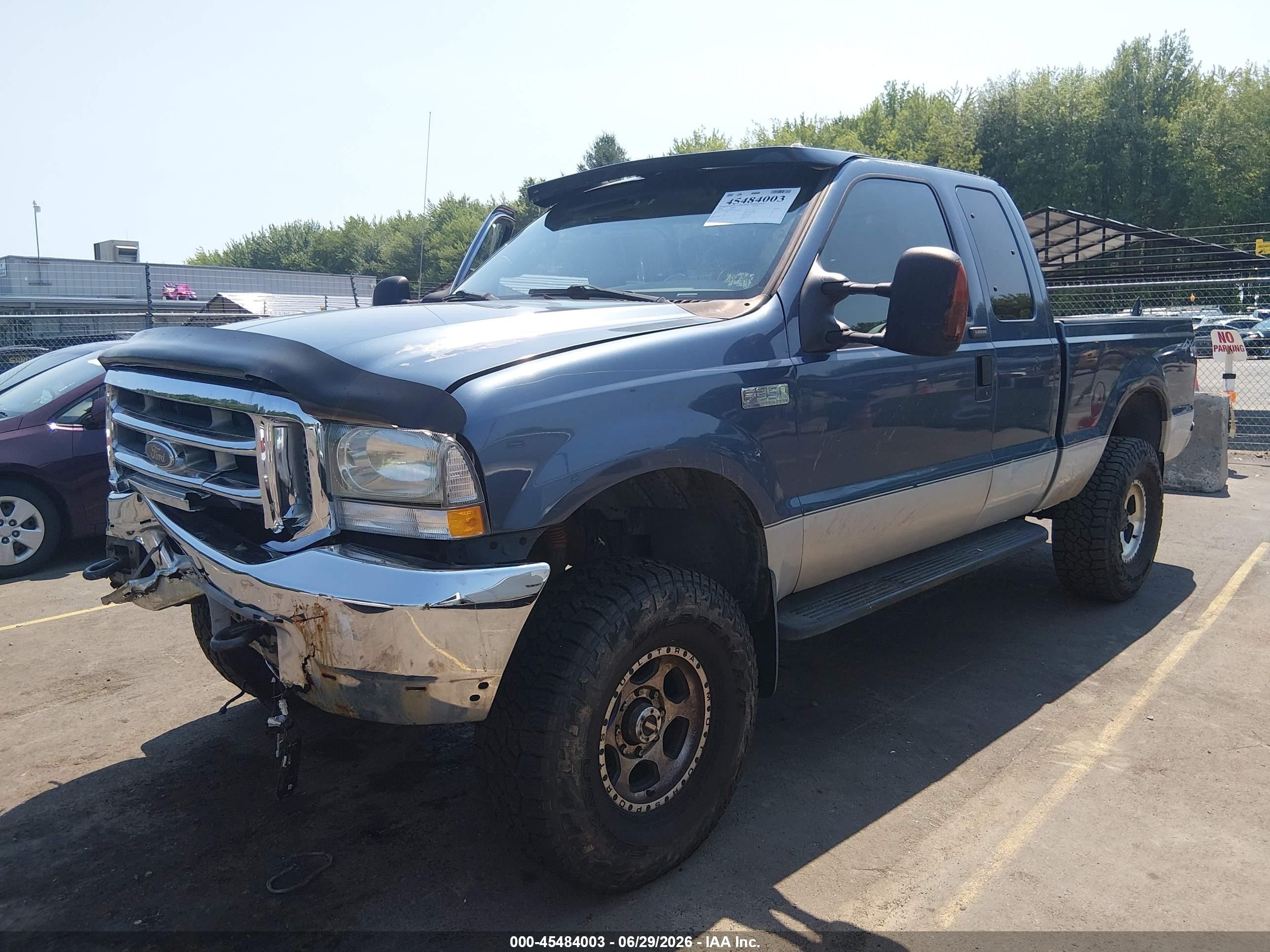 2004 Ford F-350 Lariat/xl/xlt Blue vin: 1FTSX31L24EB62753