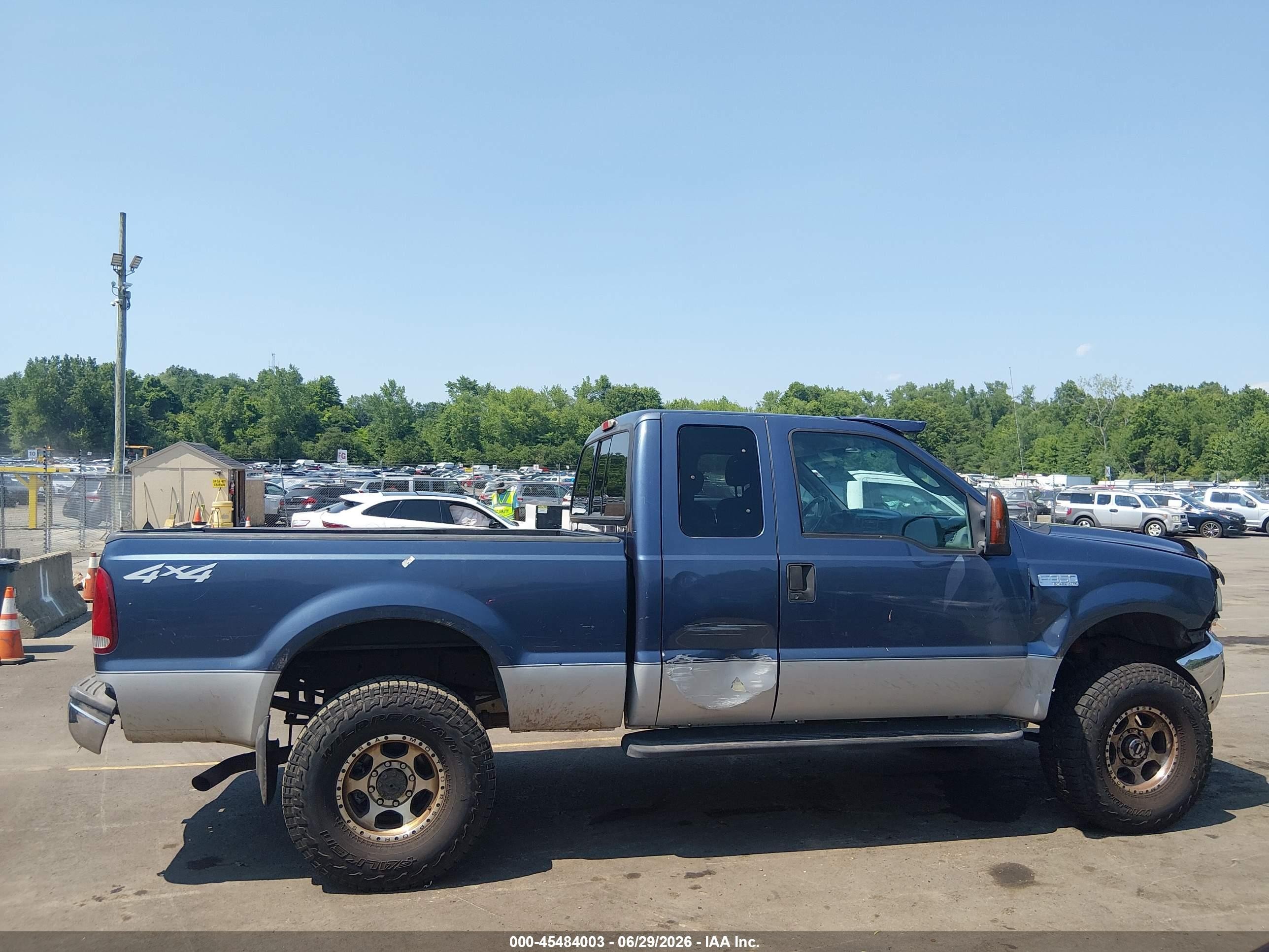 2004 Ford F-350 Lariat/xl/xlt Blue vin: 1FTSX31L24EB62753