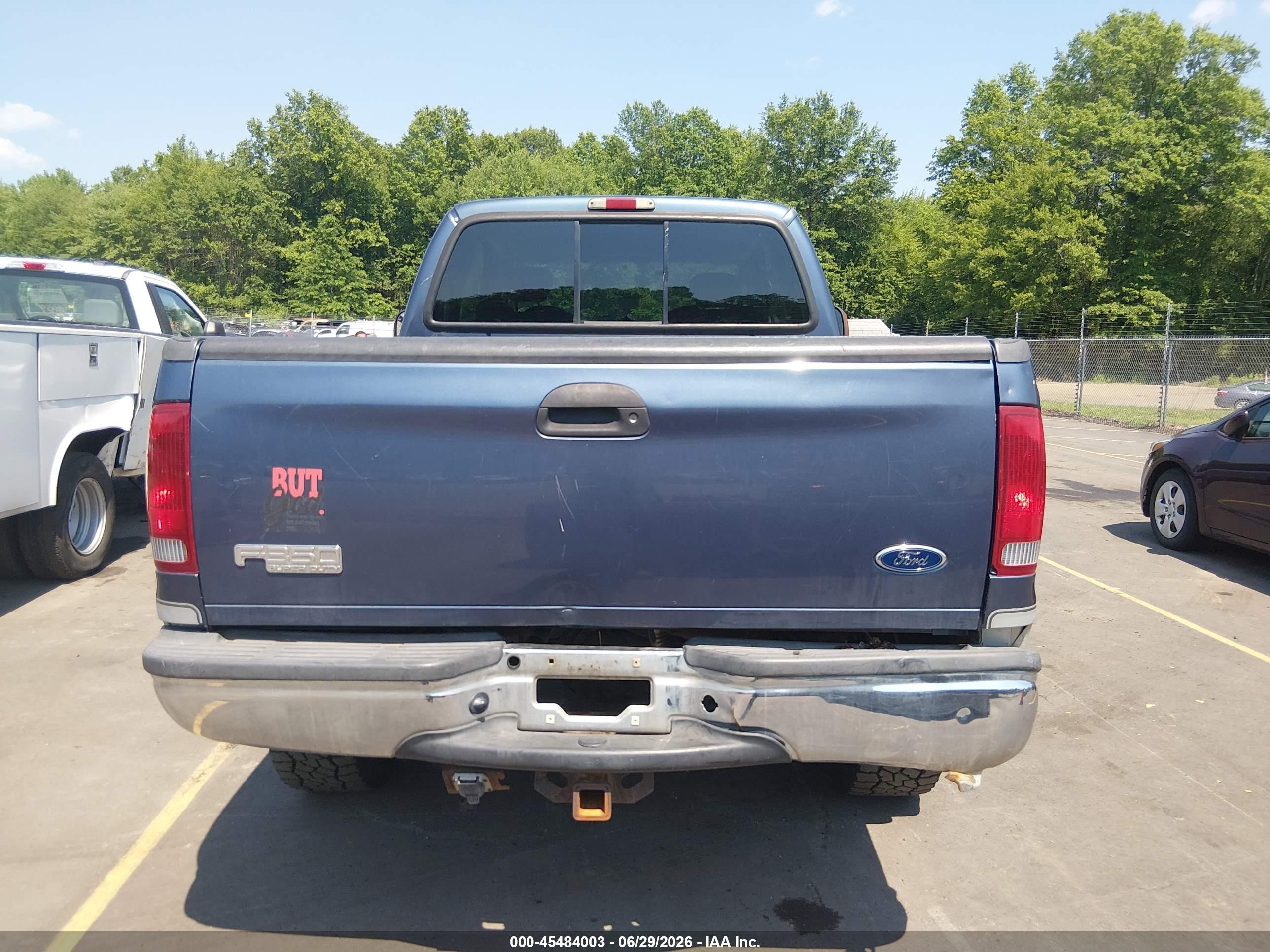 2004 Ford F-350 Lariat/xl/xlt Blue vin: 1FTSX31L24EB62753