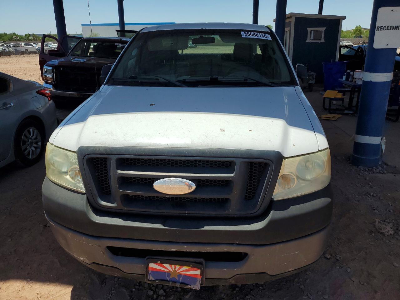 2007 Ford F-150 White vin: 1FTVF12547NA65045