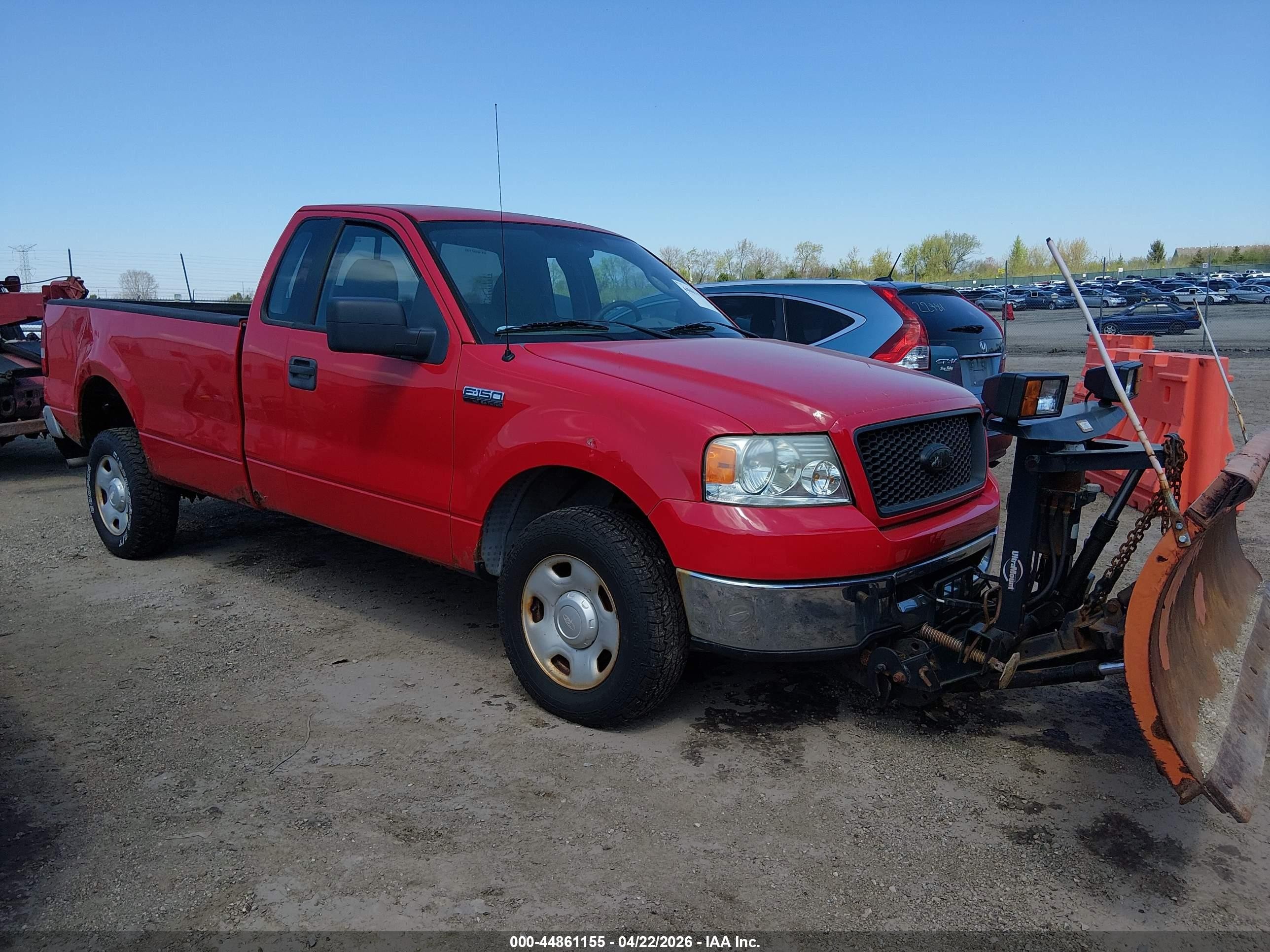 2006 Ford F-150 Fx4/xl/xlt Red vin: 1FTVF14526NA44884