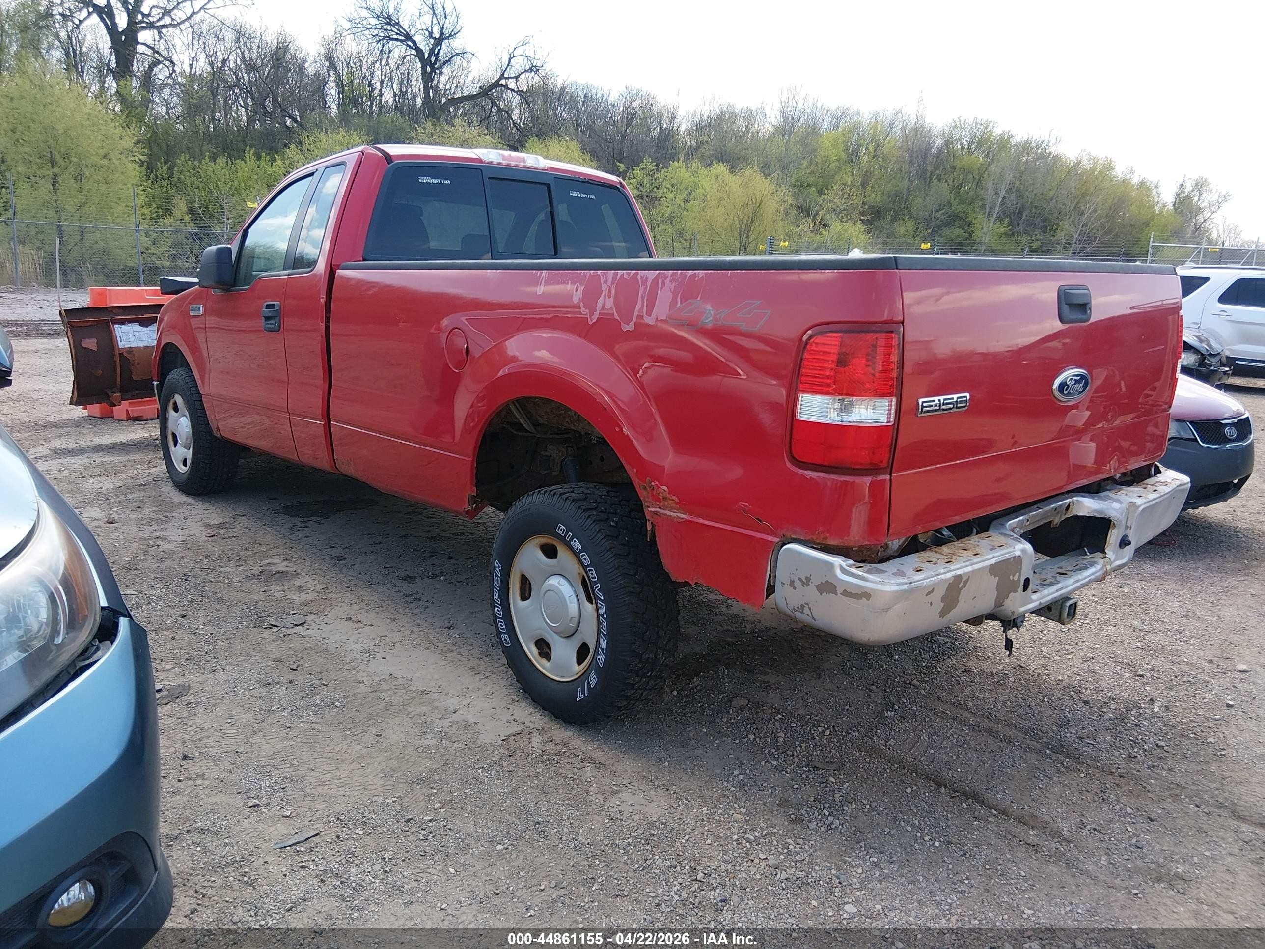 2006 Ford F-150 Fx4/xl/xlt Red vin: 1FTVF14526NA44884
