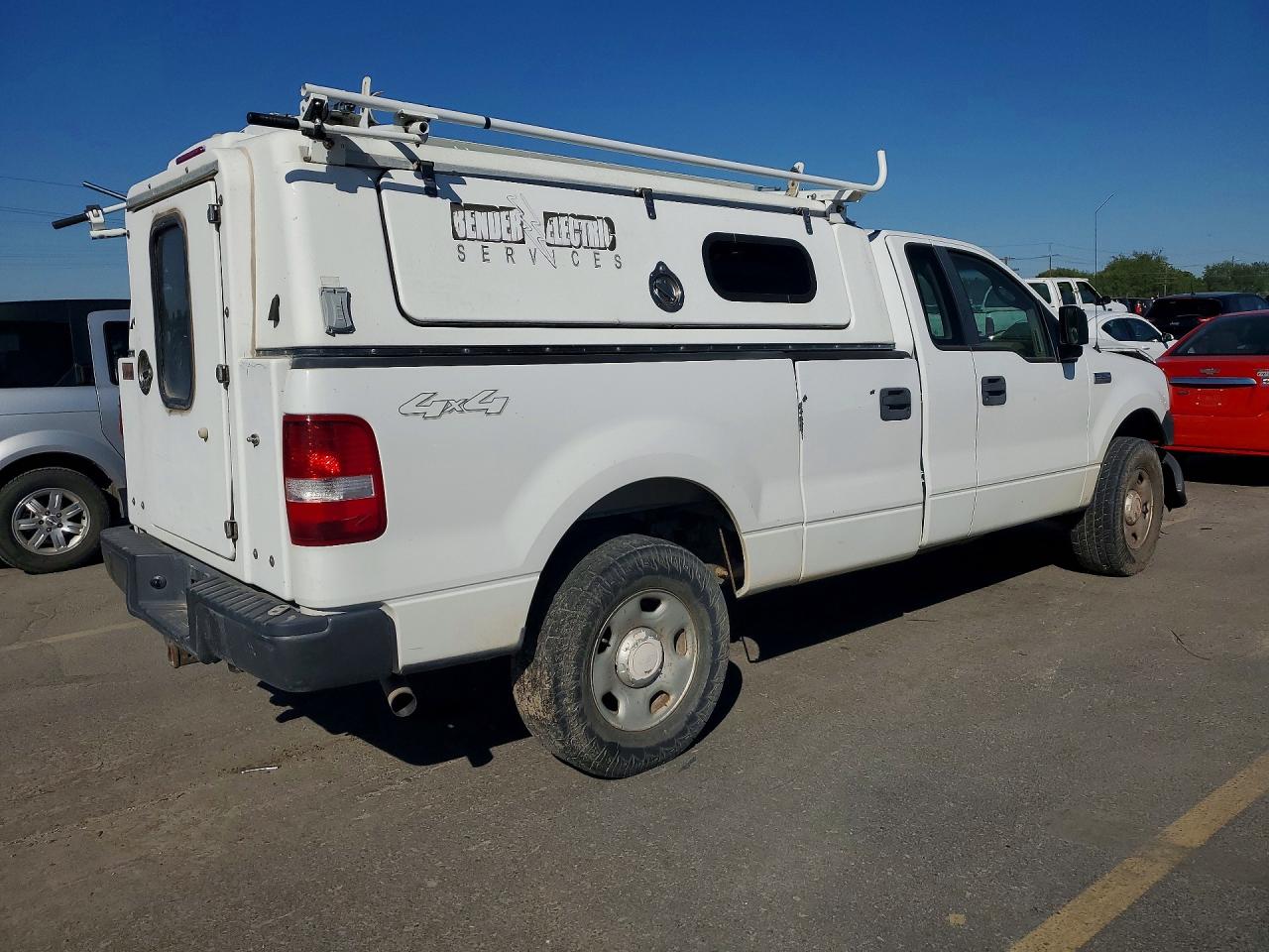 2008 Ford F150 White vin: 1FTVF14598KD47066