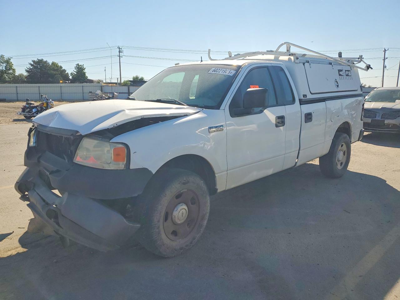 2008 Ford F150 White vin: 1FTVF14598KD47066