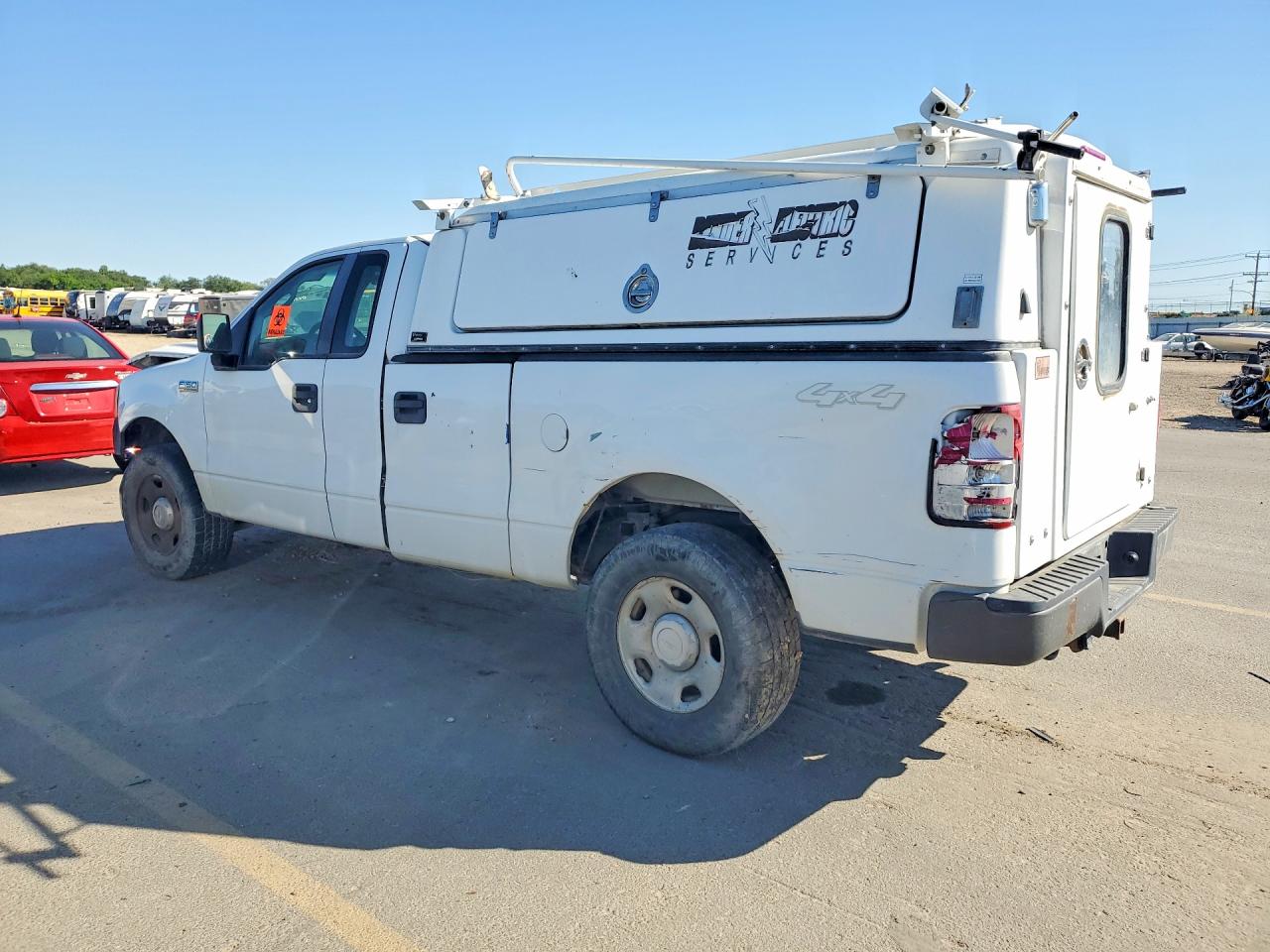 2008 Ford F150 White vin: 1FTVF14598KD47066