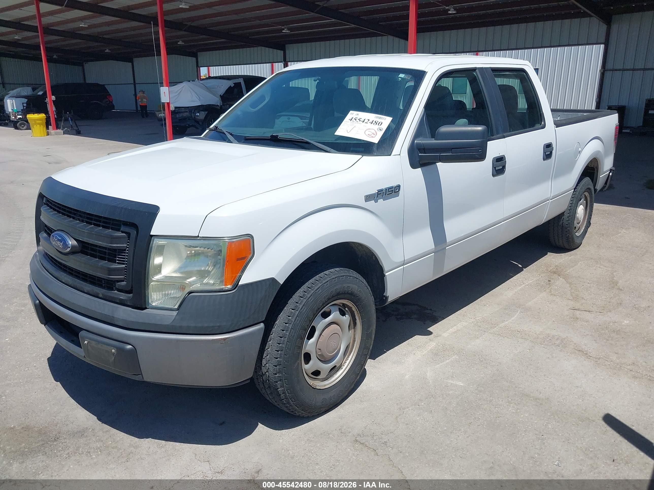 2014 Ford F-150 Lariat/xl/xlt White vin: 1FTVW1CF0EKF40745
