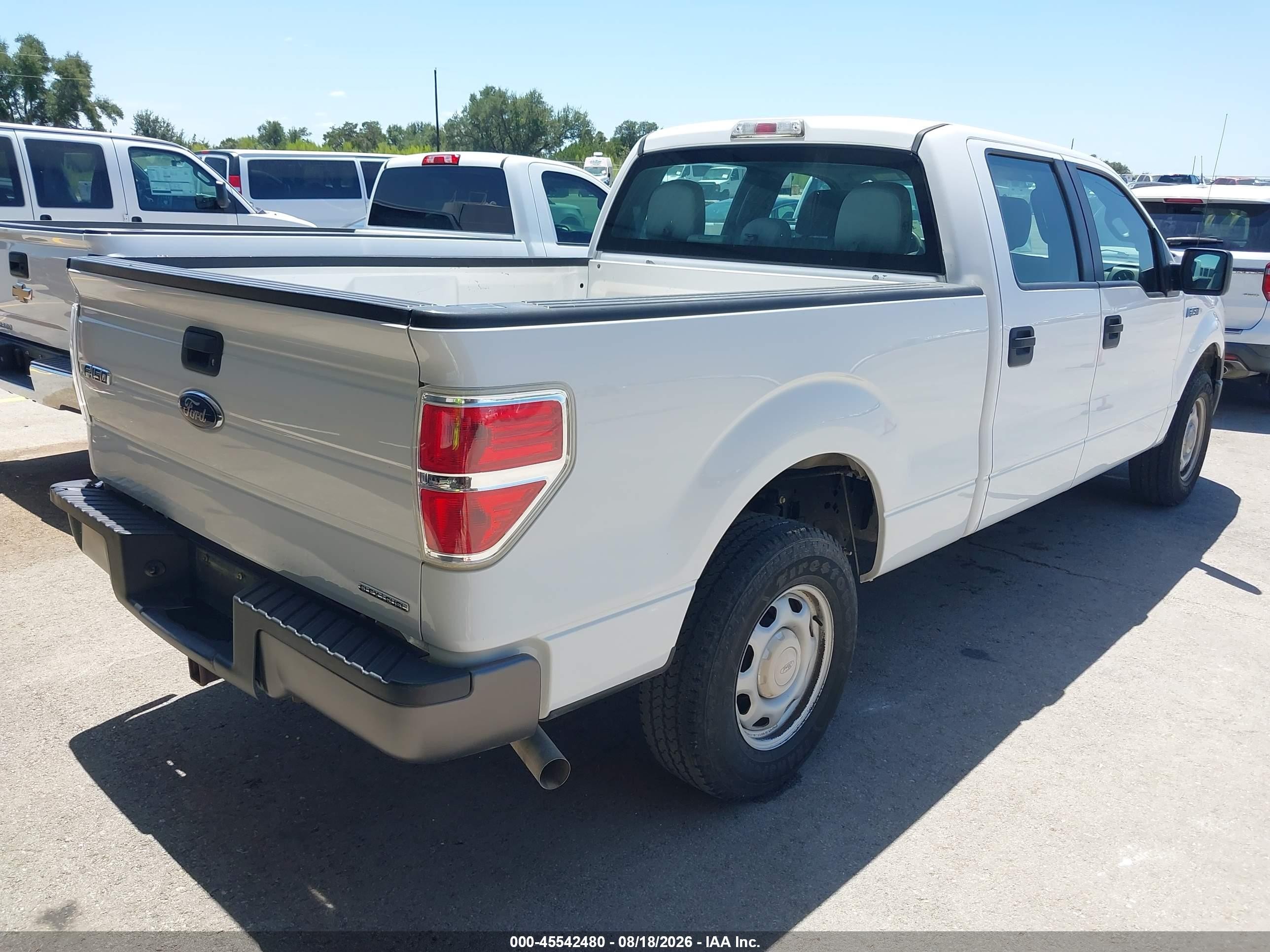 2014 Ford F-150 Lariat/xl/xlt White vin: 1FTVW1CF0EKF40745