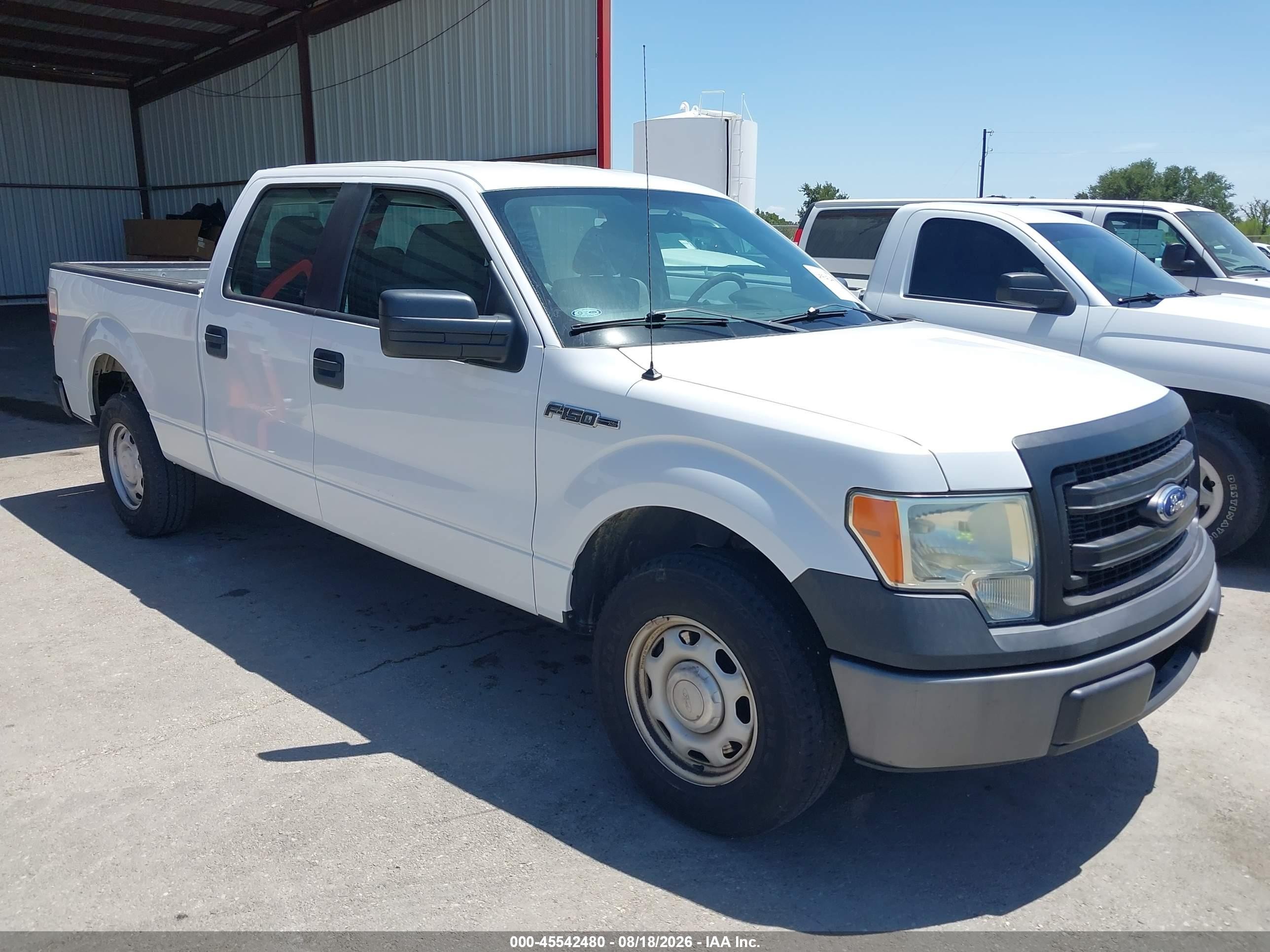 2014 Ford F-150 Lariat/xl/xlt White vin: 1FTVW1CF0EKF40745