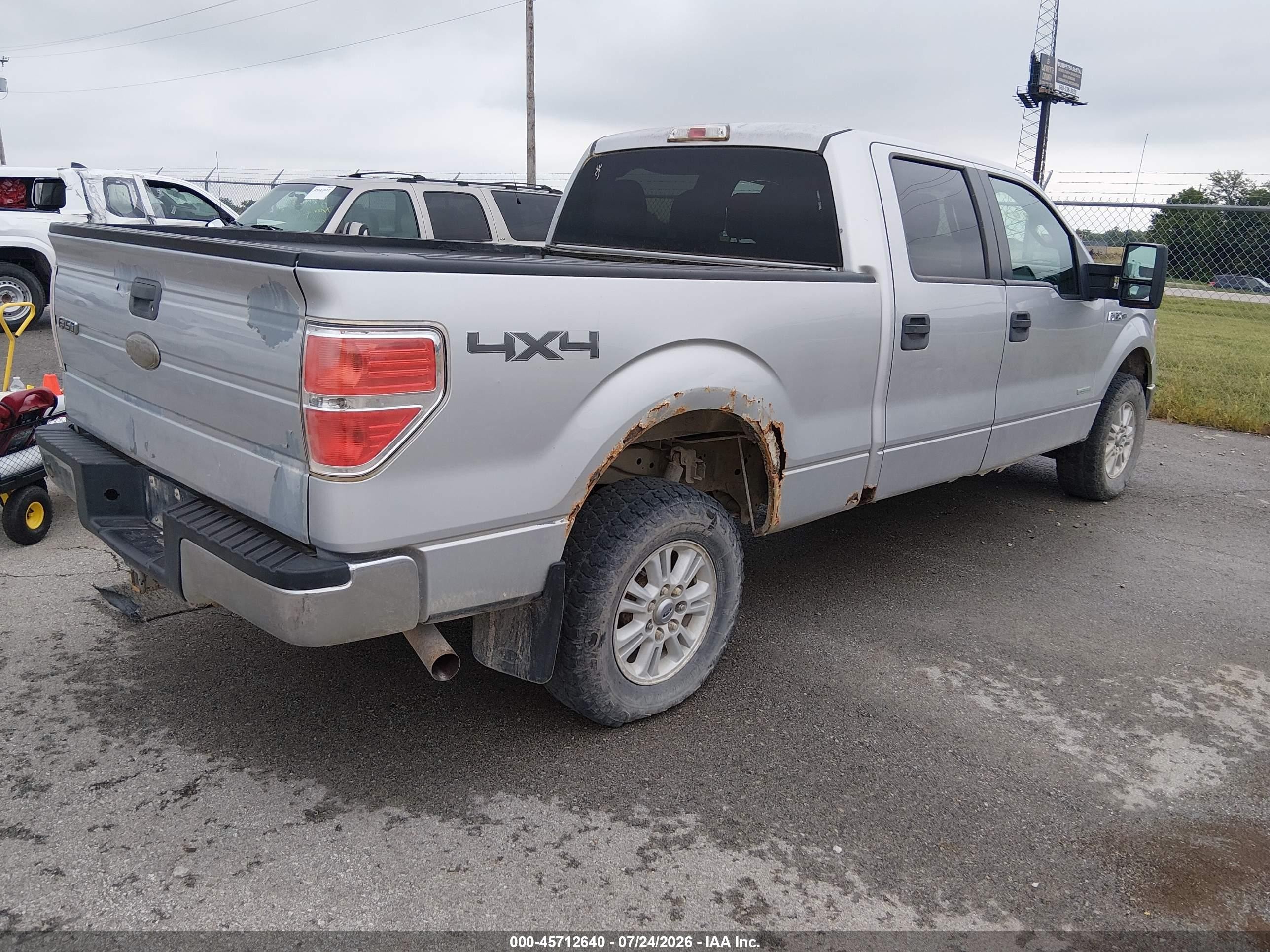 2012 Ford F-150 Xlt W/hd Payload Pkg Silver vin: 1FTVW1ET0CKD79846