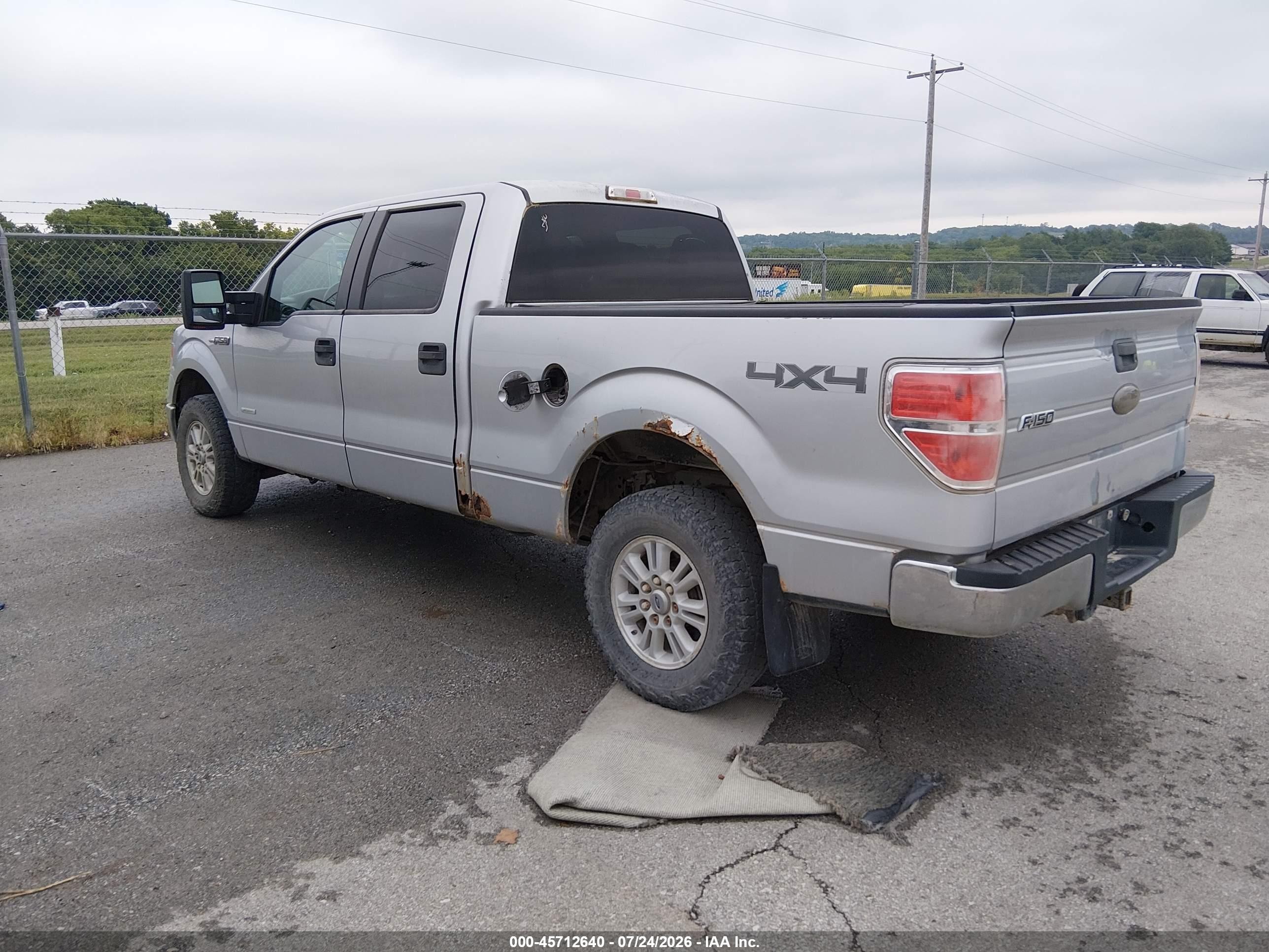 2012 Ford F-150 Xlt W/hd Payload Pkg Silver vin: 1FTVW1ET0CKD79846
