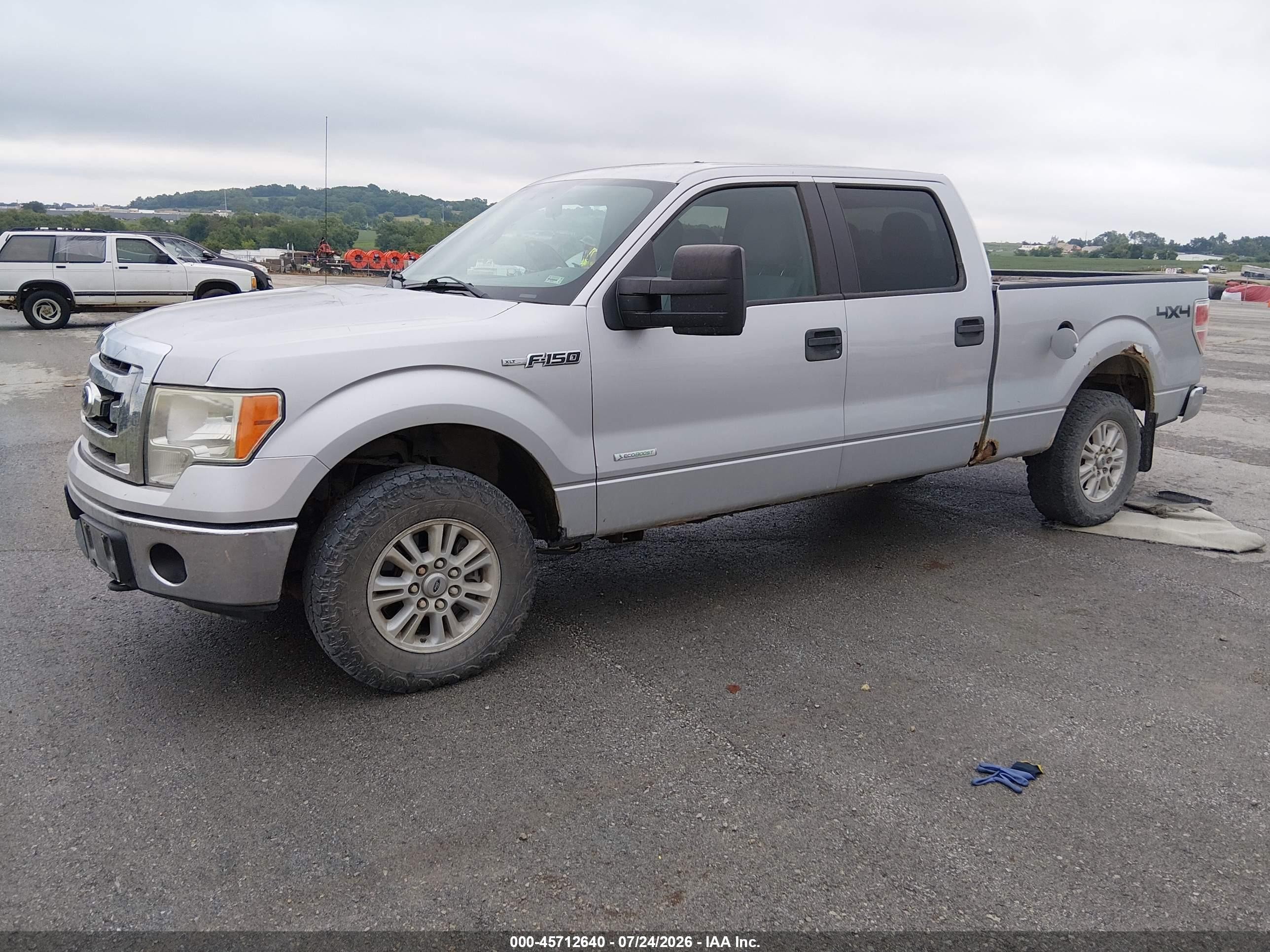 2012 Ford F-150 Xlt W/hd Payload Pkg Silver vin: 1FTVW1ET0CKD79846