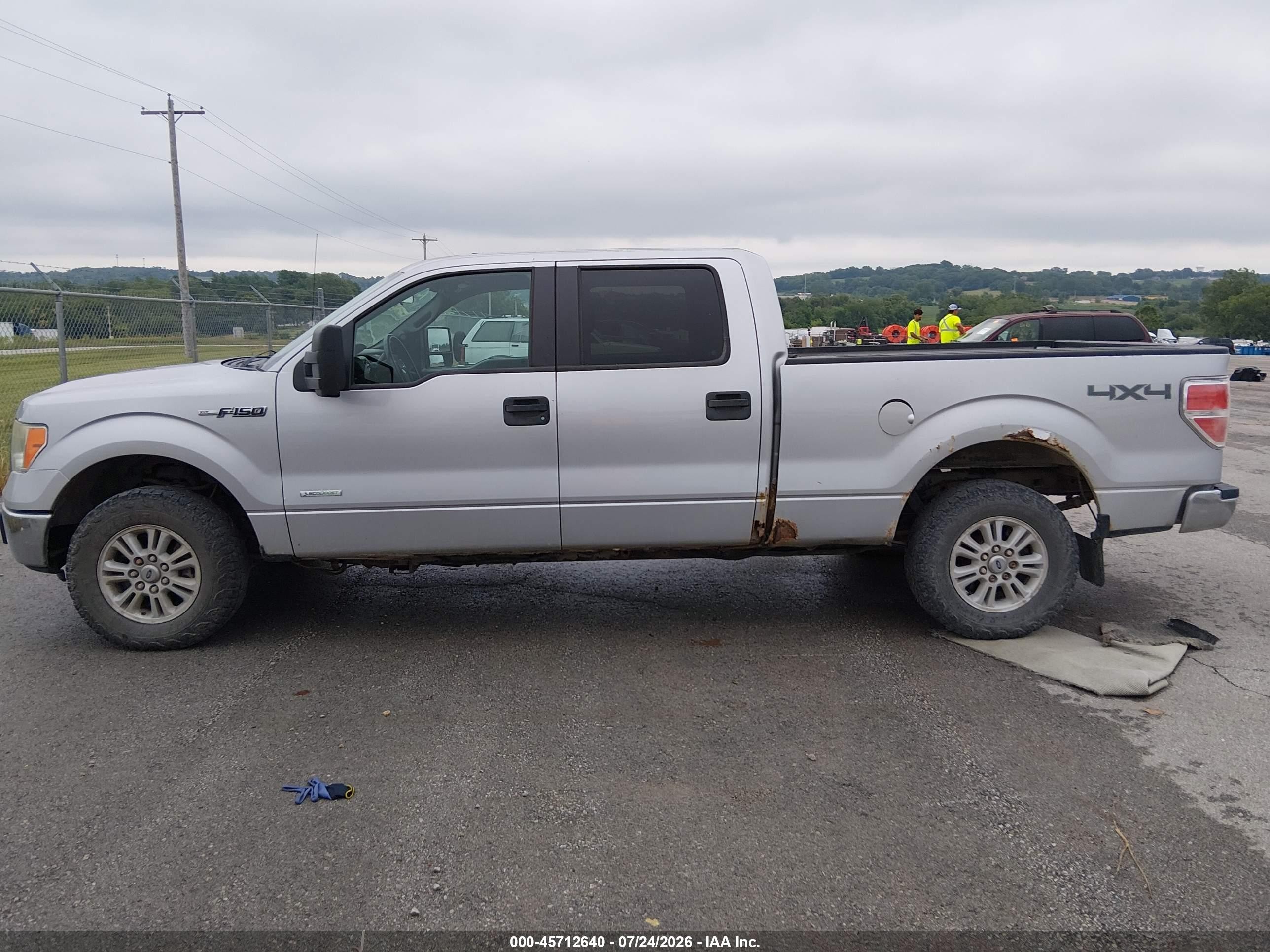 2012 Ford F-150 Xlt W/hd Payload Pkg Silver vin: 1FTVW1ET0CKD79846