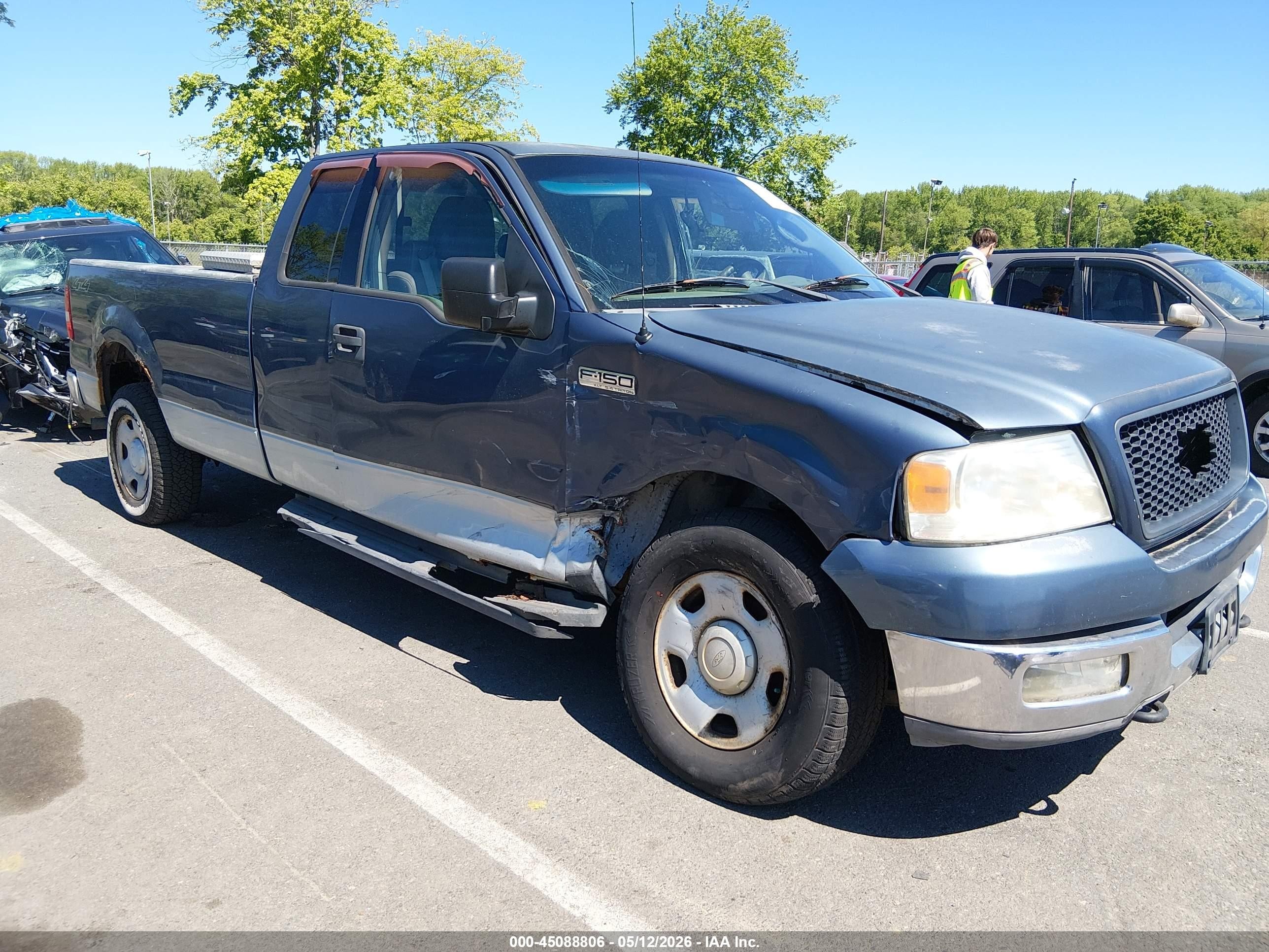2004 Ford F-150 Xl/xlt Blue vin: 1FTVX14504NC46066