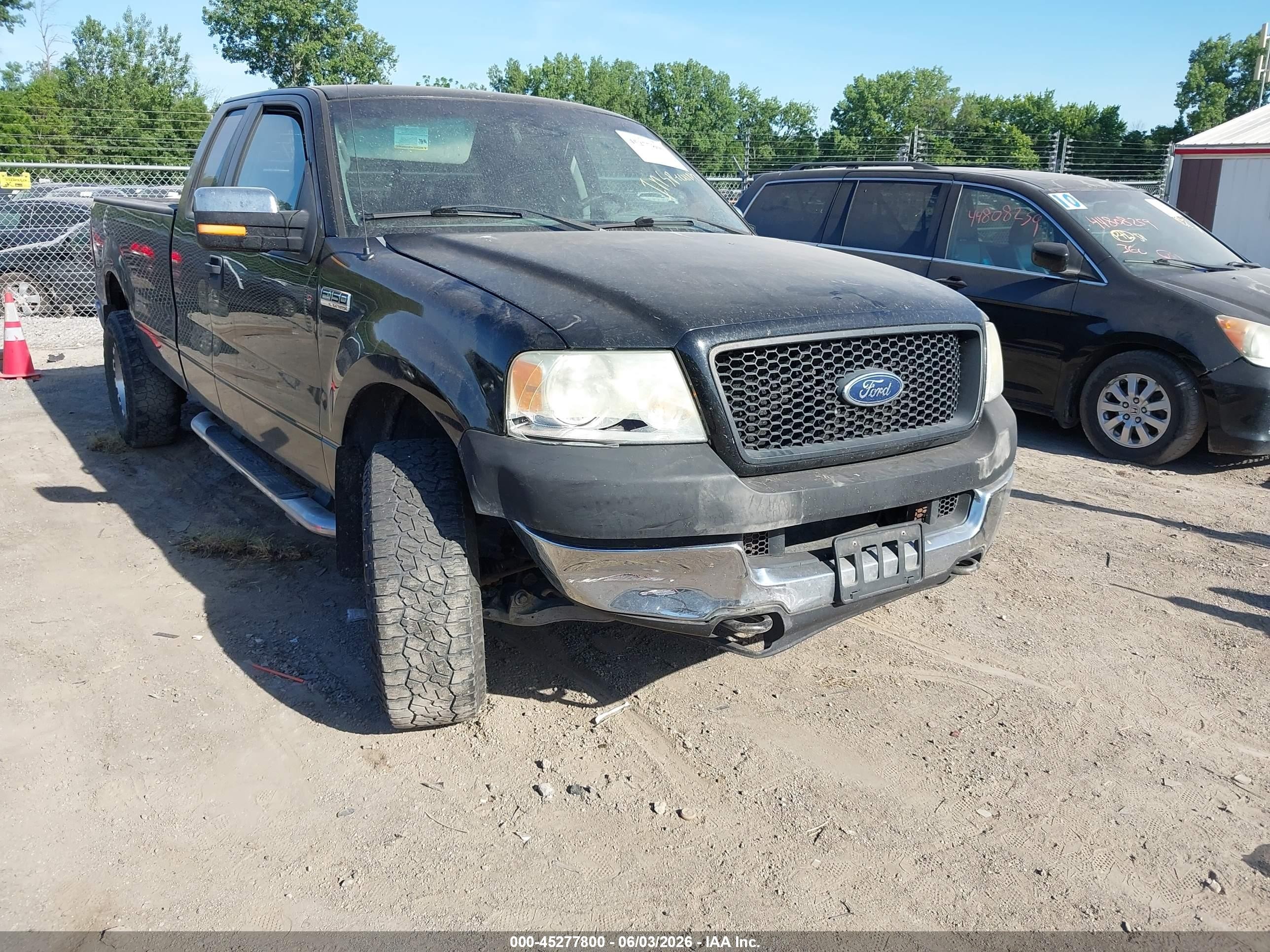 2005 Ford F-150 Fx4/lariat/xl/xlt Black vin: 1FTVX14545NB62737