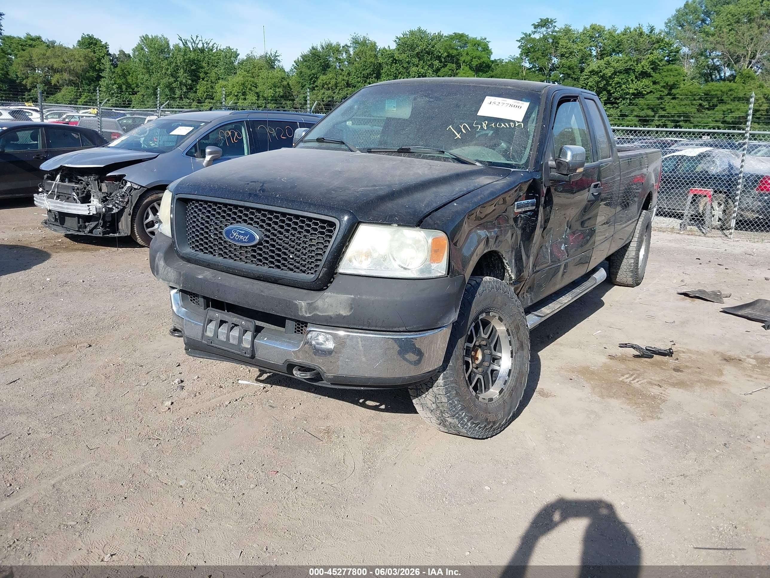 2005 Ford F-150 Fx4/lariat/xl/xlt Black vin: 1FTVX14545NB62737