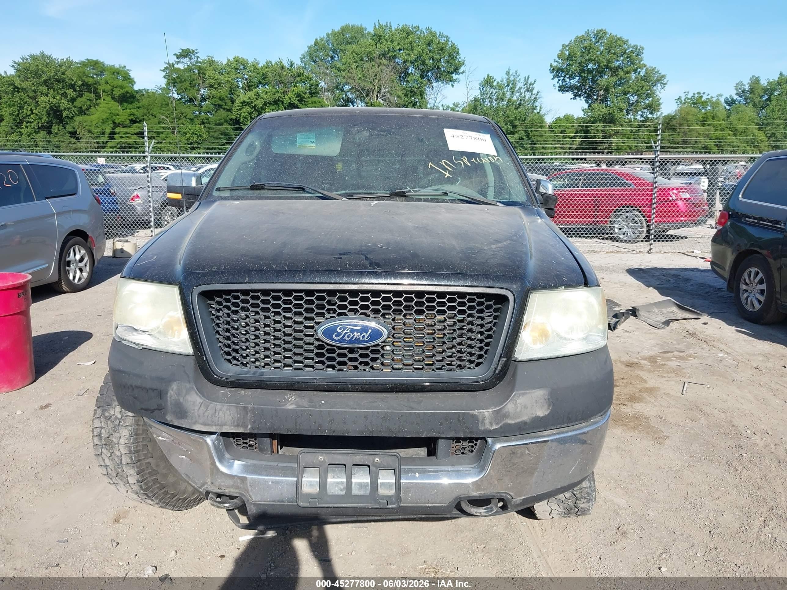 2005 Ford F-150 Fx4/lariat/xl/xlt Black vin: 1FTVX14545NB62737