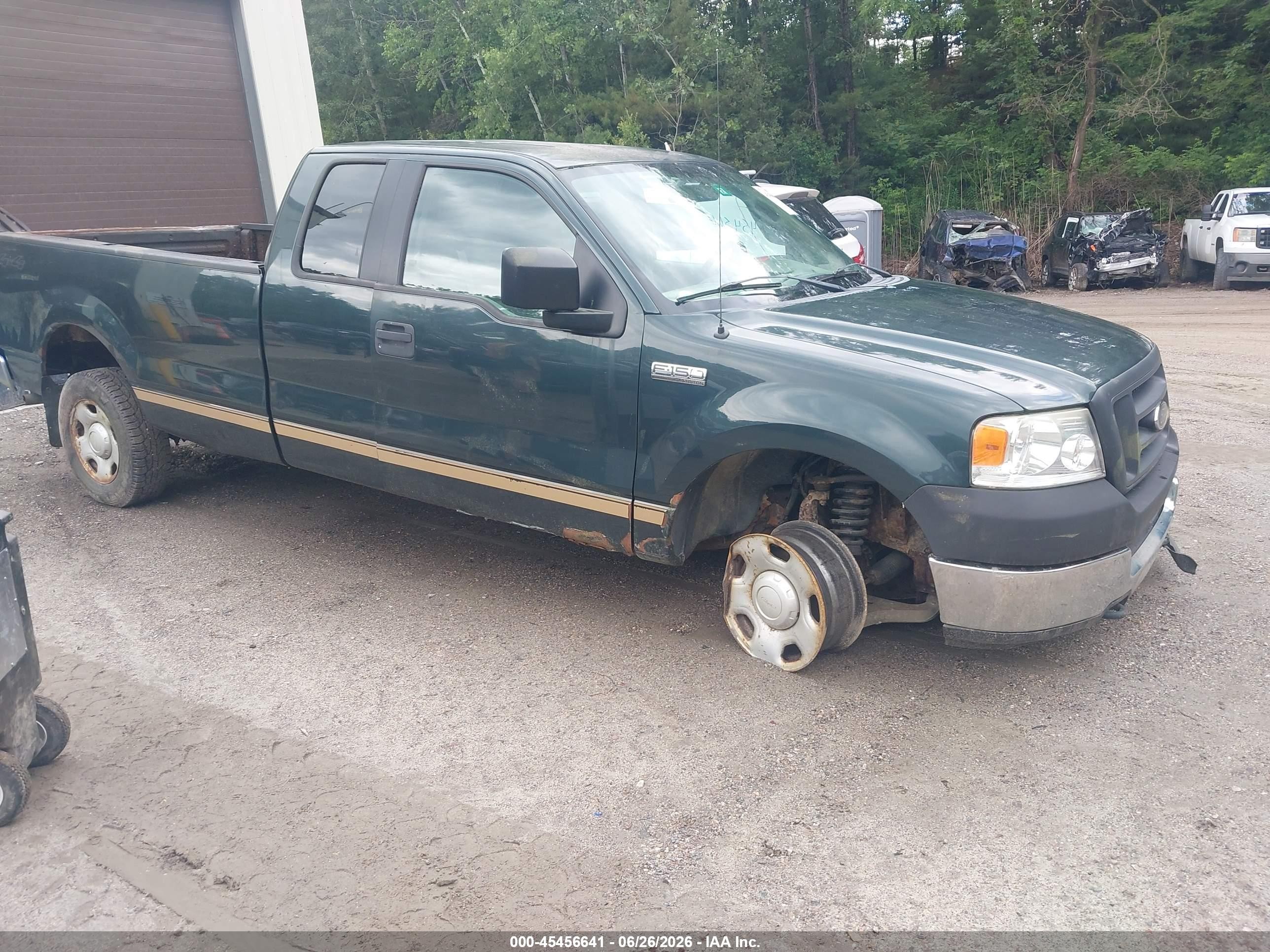 2005 Ford F-150 Fx4/lariat/xl/xlt Green vin: 1FTVX14575NA65192