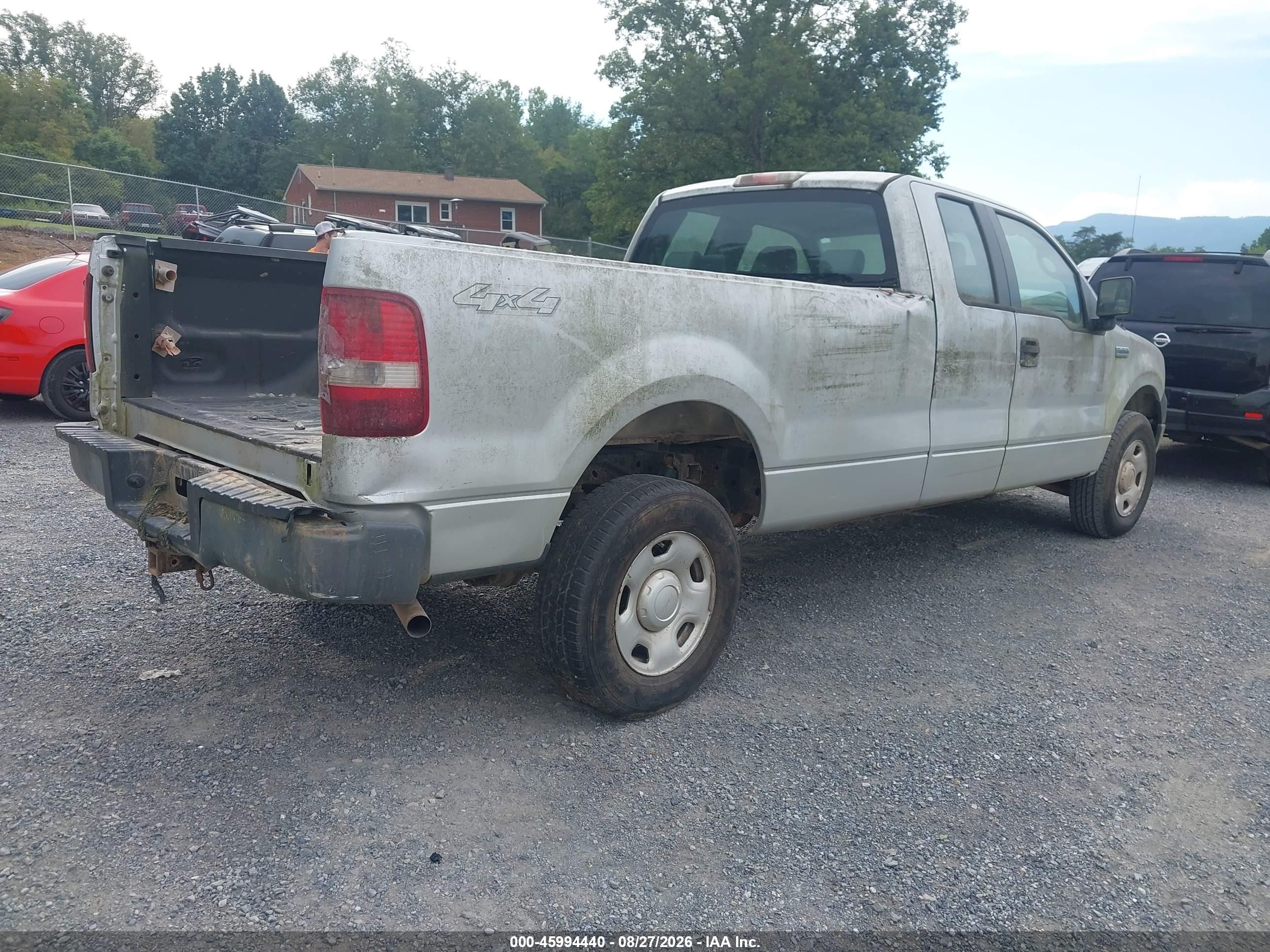 2005 Ford F-150 Fx4/lariat/xl/xlt Silver vin: 1FTVX14575NB22944
