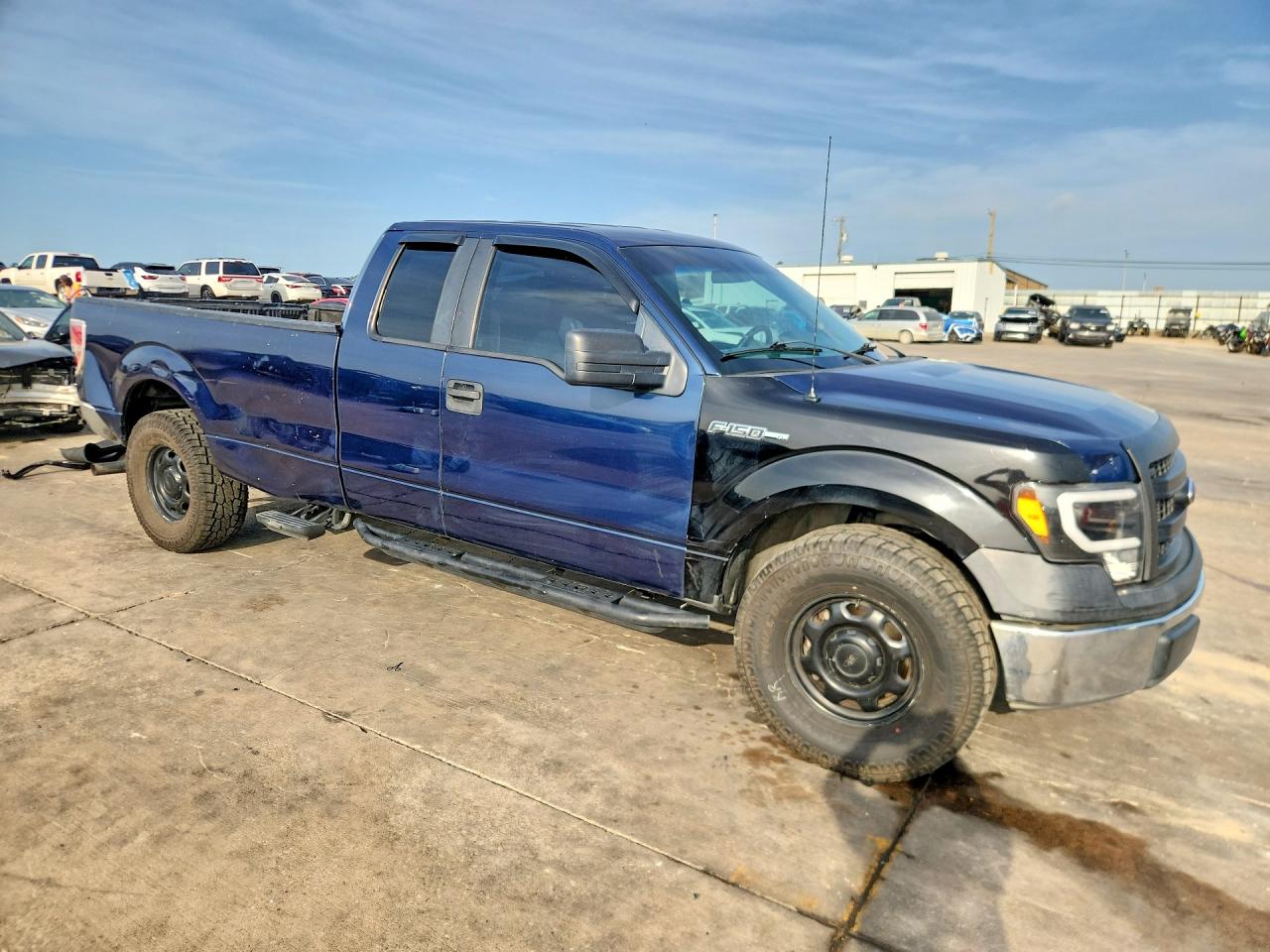 2013 Ford F150 Super Cab Синий vin: 1FTVX1CF5DKD00067